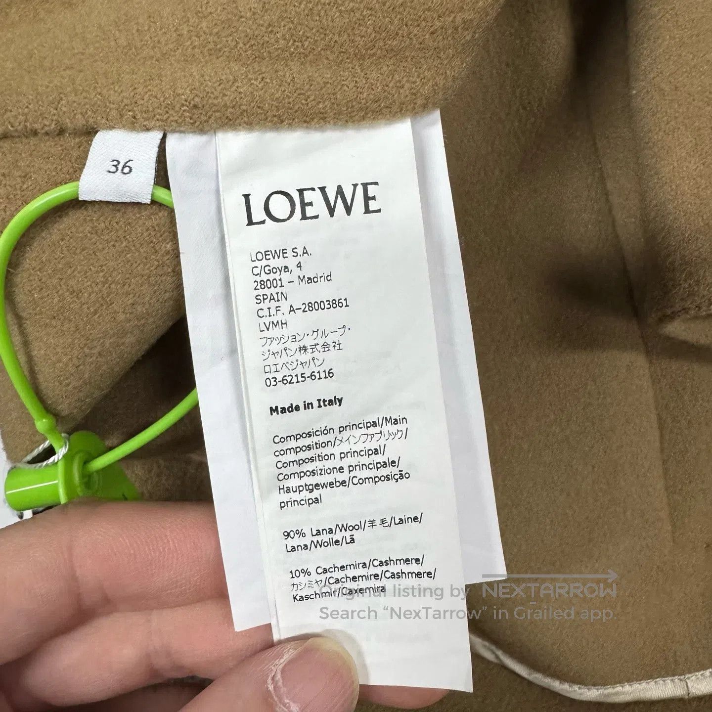 Loewe LOEWE Short wool coat with fur trim| Size S / US 4 / IT 40 - 6 Thumbnail