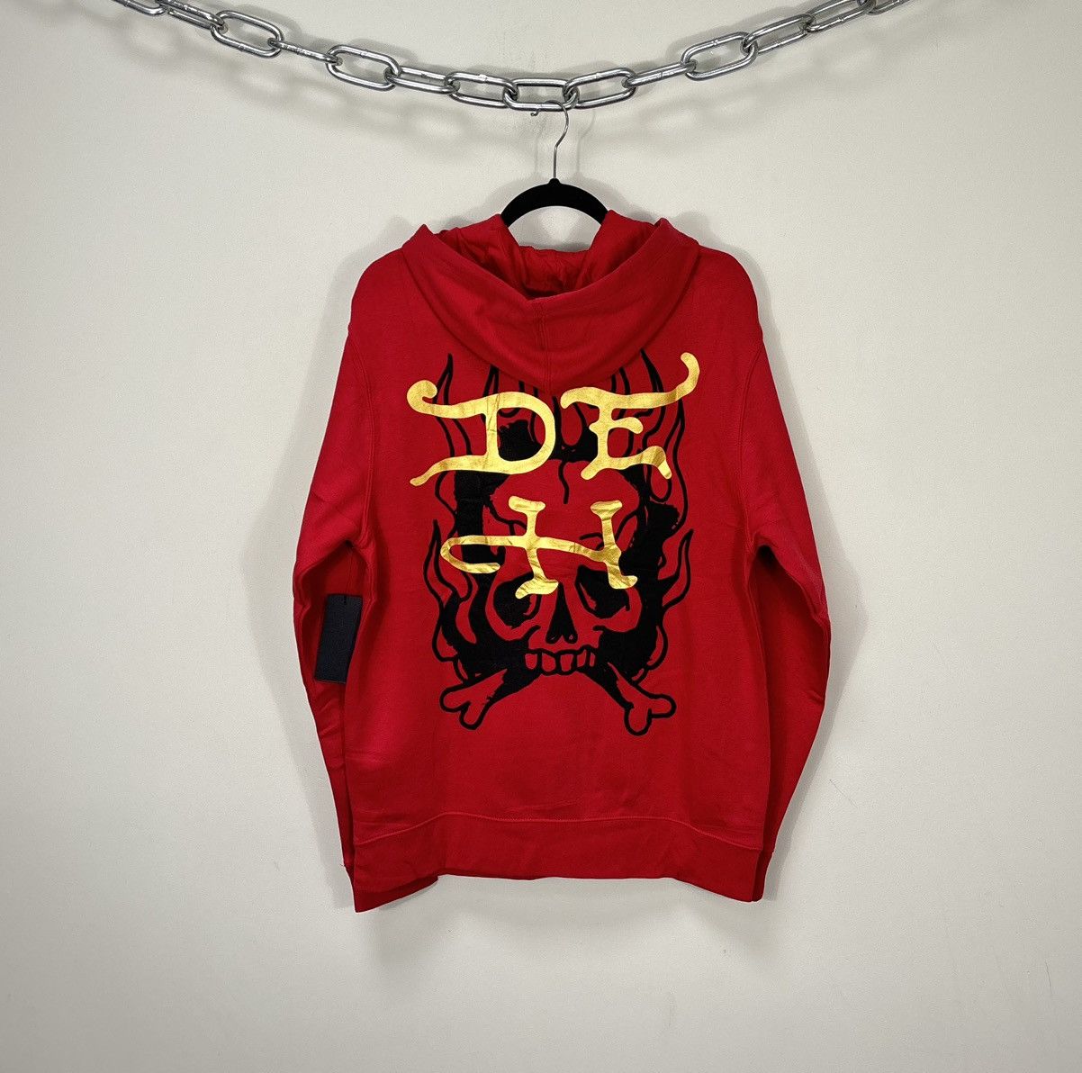 Christian Audigier Ed Hardy Chinese Dragon Tattoo Logo NEW Red Hype Hoodie Size US M / EU 48-50 / 2 - 2 Thumbnail