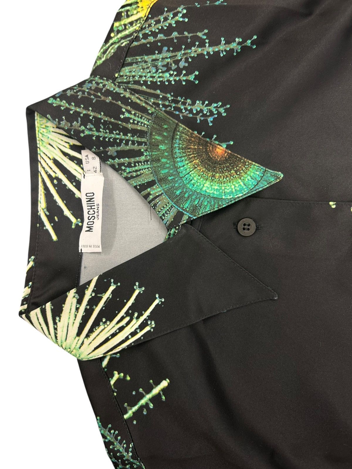 Moschino Rare Vintage Moschino Jeans "Micro-Organism" Print Shirt Size M / US 6-8 / IT 42-44 - 4 Thumbnail