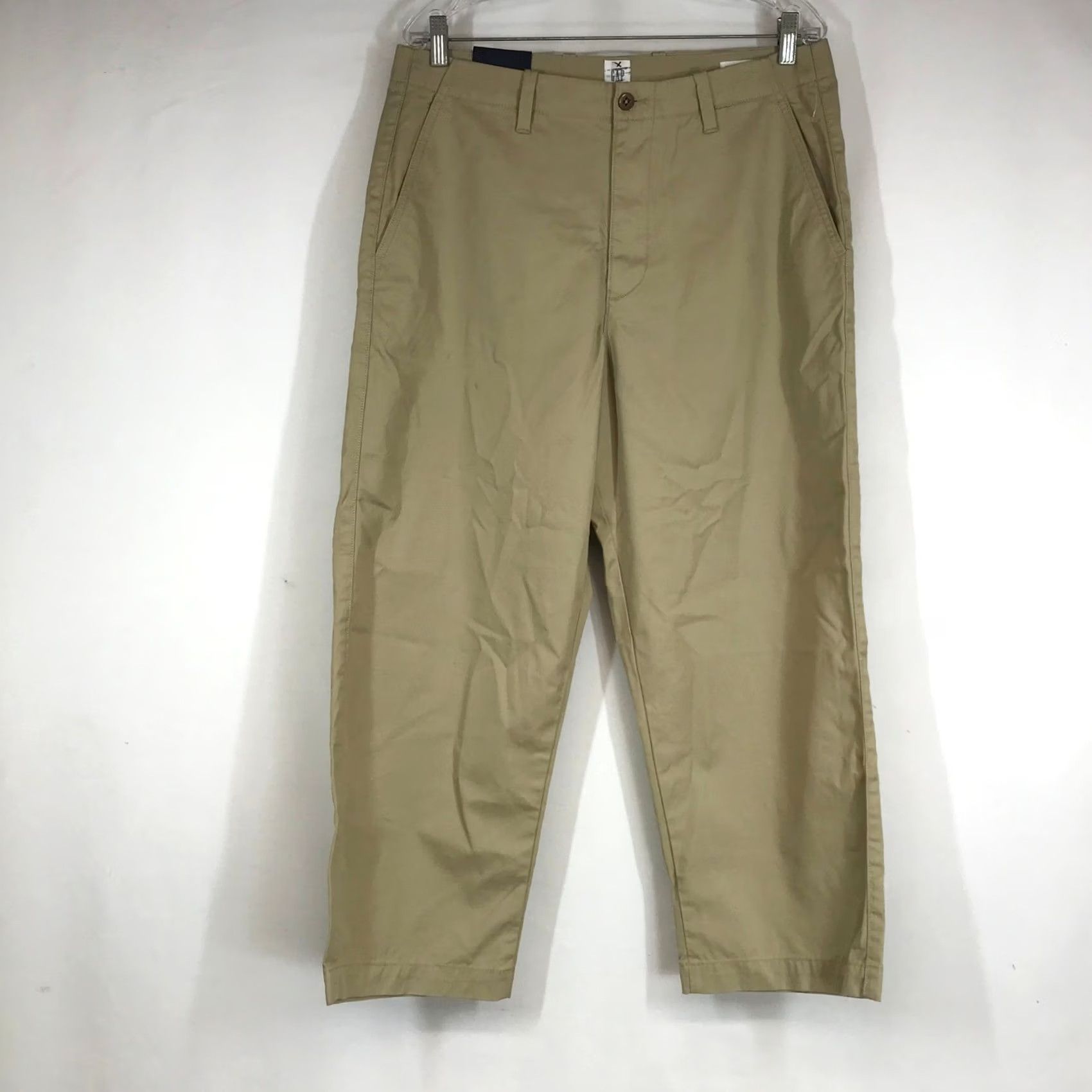 Gap Gap Men Wide-Leg Chino Pants 33 Tan Khaki High Rise Relaxed Fit Inseam 26 Vintage No Size 24" / US 00 / IT 34 - 2 Thumbnail