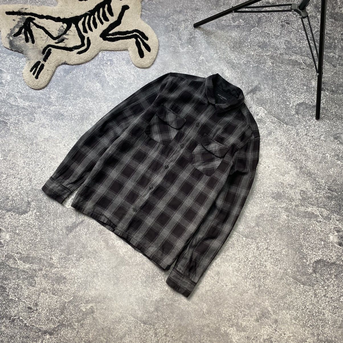 Allsaints Designer Allsaints Multipocket luxury black wool overshirt Size US S / EU 44-46 / 1 - 1 Thumbnail