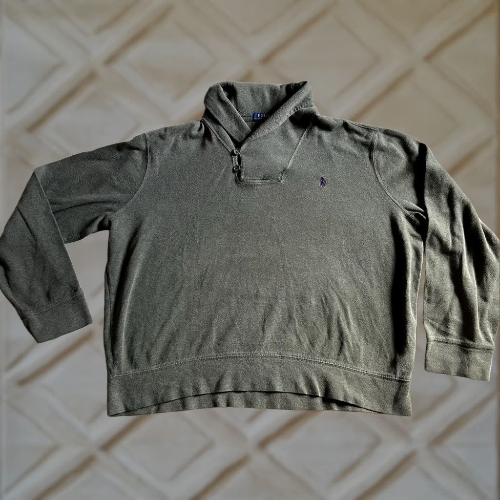 Ralph Lauren Polo Ralph Lauren Dark Green Men’s Shawl Neck Pullover Sweater XL Shirt Mens Green Pullover Shawl Neck Knit Pullover Sweater XL Size US XL / EU 56 / 4 - 1 Thumbnail