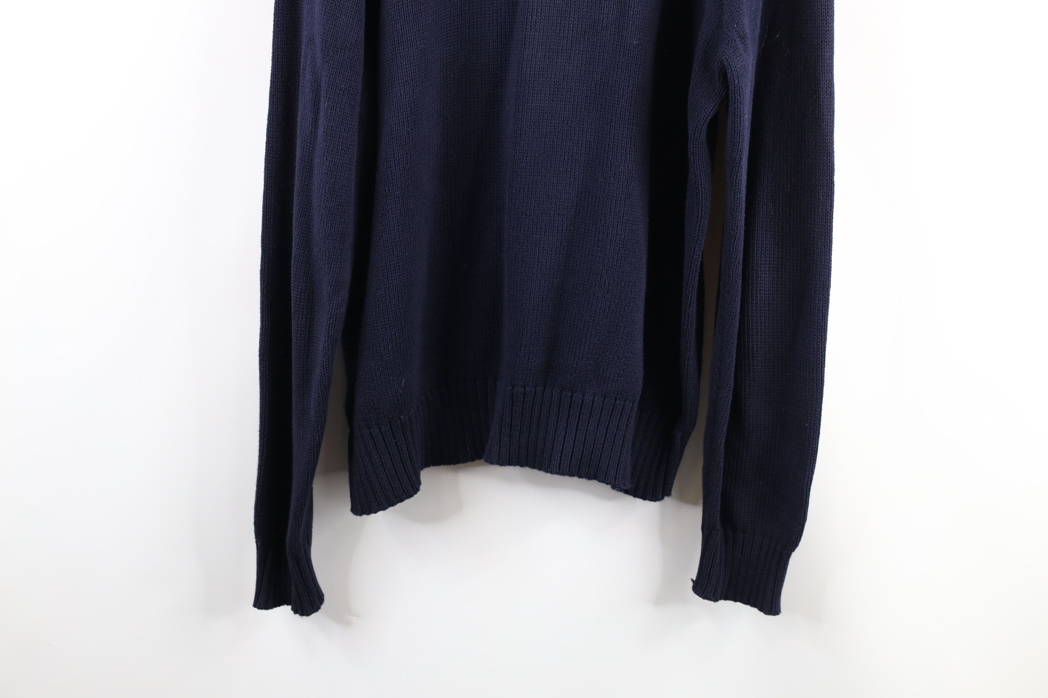 Polo Ralph Lauren Vintage 90s Ralph Lauren Ribbed Knit 1/4 Zip Sweater Size US XL / EU 56 / 4 - 9 Thumbnail