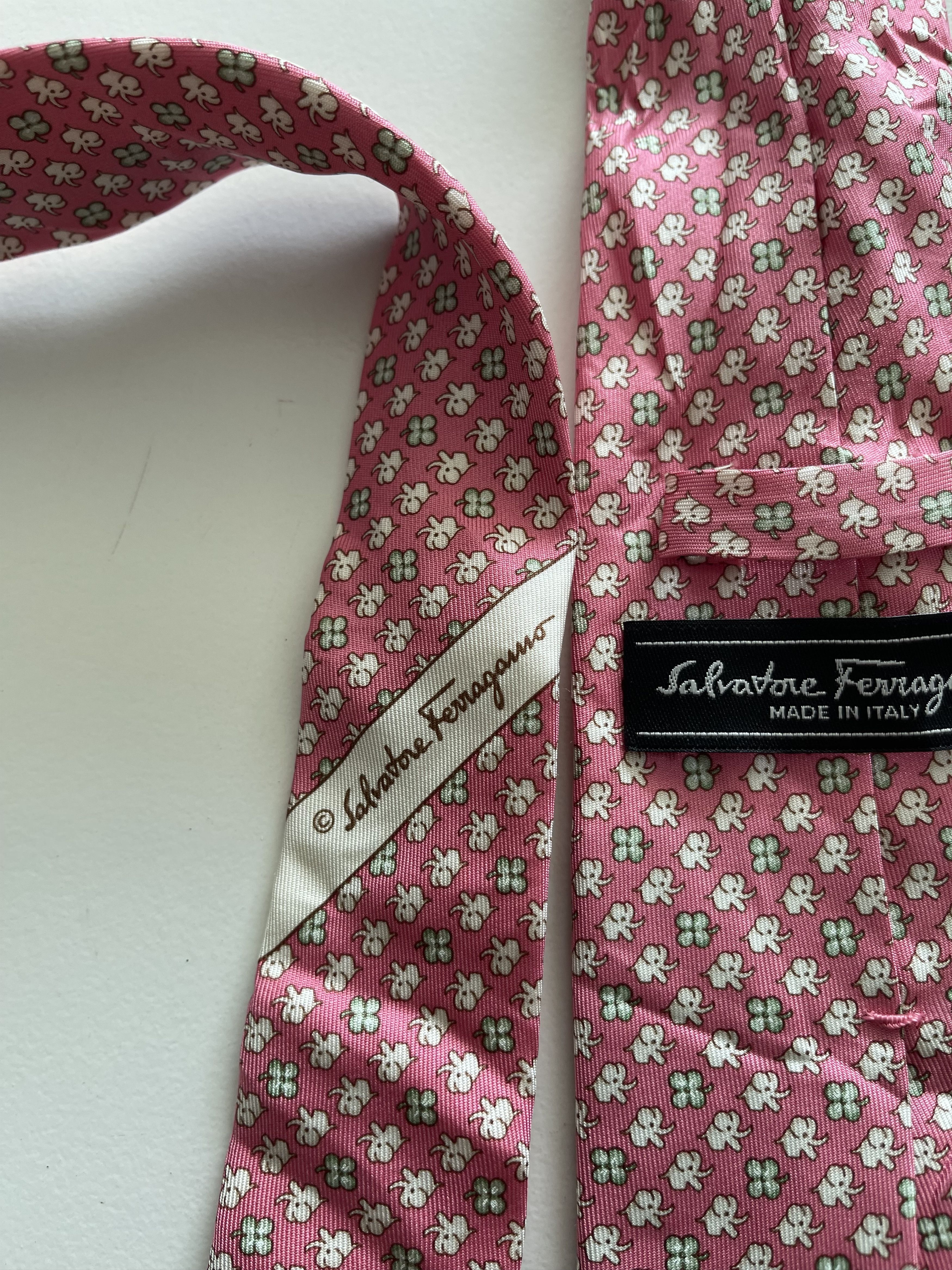 Designer × Salvatore Ferragamo Salvatore Ferragamo Neck Tie Silk Size ONE SIZE - 3 Thumbnail
