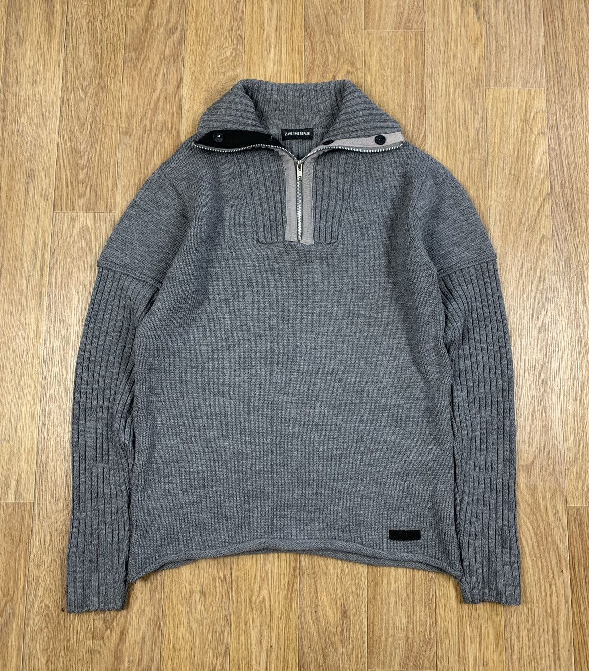 Japanese Brand × V AVE SHOE REPAIR V Ave Shoe Repair Turtle Neck 1/3 zip Sweater VAVE S.R. Size US M / EU 48-50 / 2 - 2 Thumbnail