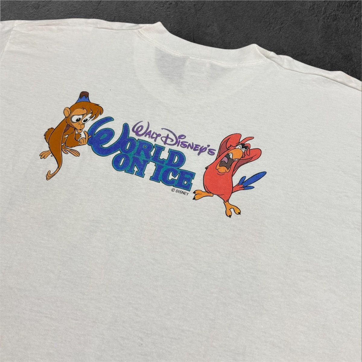 Vintage Vintage 90s Deadstock Disney Aladdin World on Ice tees Size US XL / EU 56 / 4 - 4 Thumbnail