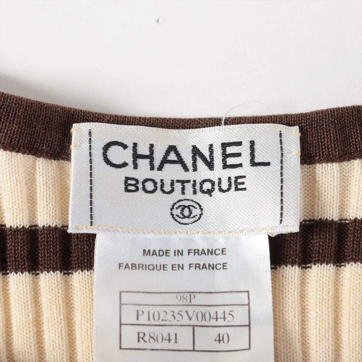 Chanel Chanel Botique striped top t-shirt 40 Size M / US 6-8 / IT 42-44 - 6 Thumbnail
