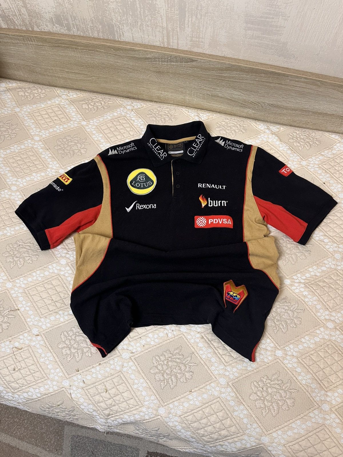 Polo Ralph Lauren 🔥 Lotus Renault F1 Team Polo T Shirt Chief Keef Ralph Lauren Size US L / EU 52-54 / 3 - 4 Thumbnail