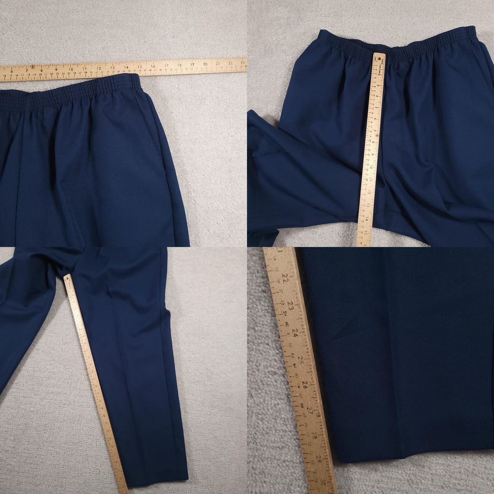 Vintage VINTAGE Alfred Dunner Pants Womens 18 Navy Blue Pull On Elastic Waist Classic USA Made Dress Pants Womens 18 Navy Blue Size 40" / US 18 - 8 Thumbnail