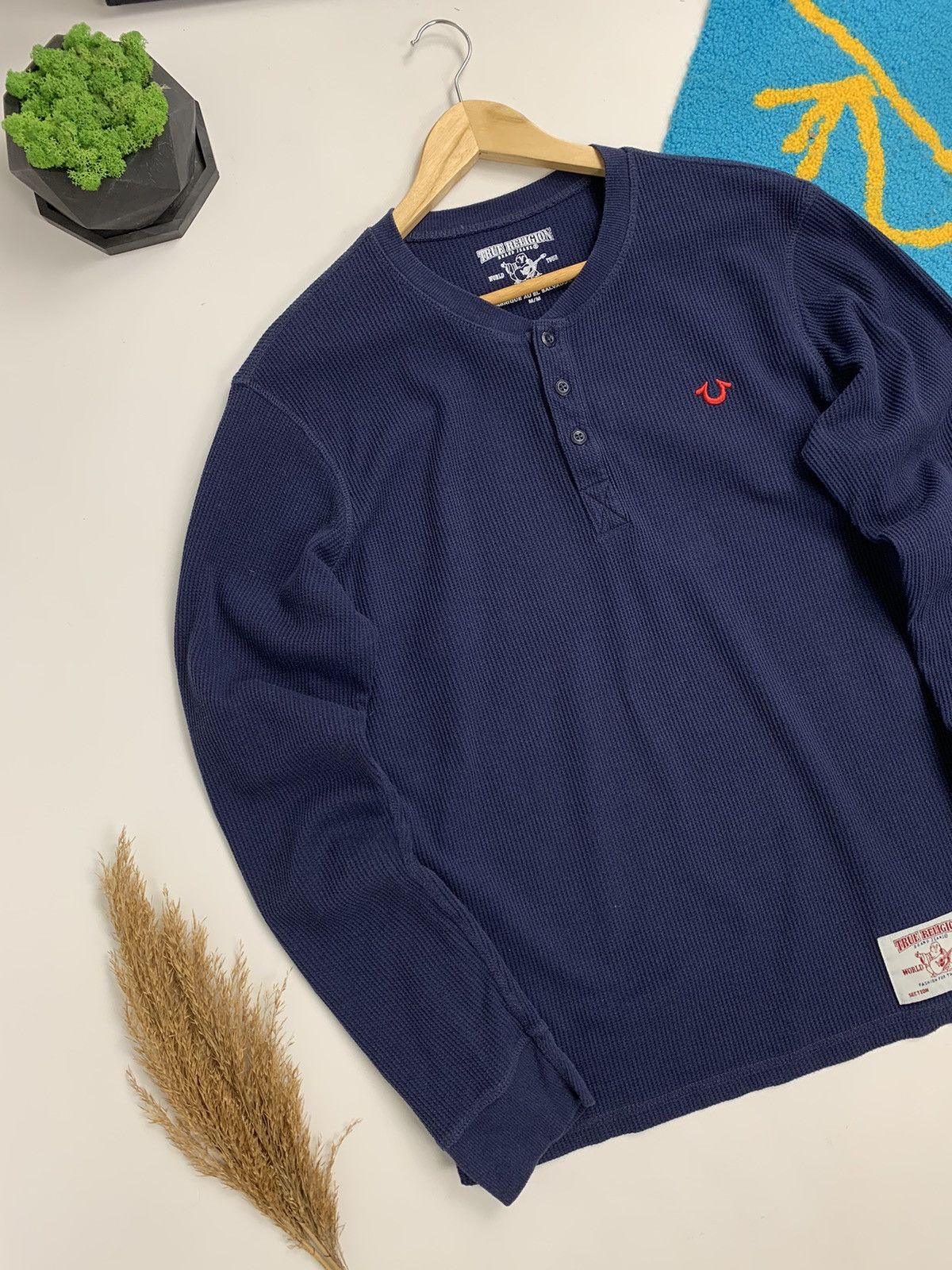 True Religion × Vintage Vintage True Religion Waffle 90’s Long Sleeve Size US M / EU 48-50 / 2 - 5 Thumbnail