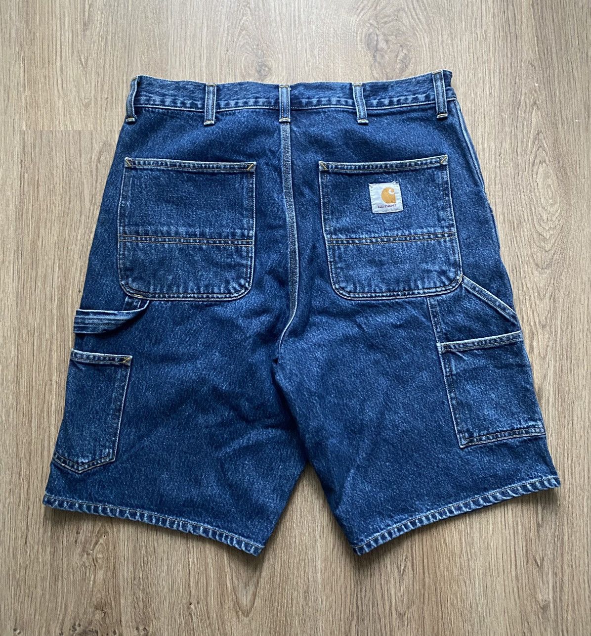 Vintage Carhartt Shorts Denim Short 34 Rick Single Knee Grailed