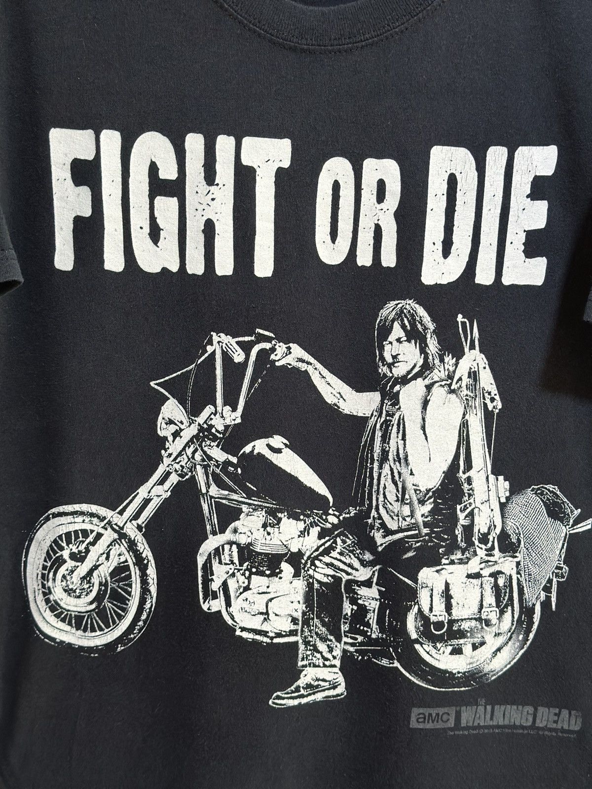 Gildan × Vintage Vintage The Walking Dead Fight Or Die Faded Tee Size US L / EU 52-54 / 3 - 2 Thumbnail