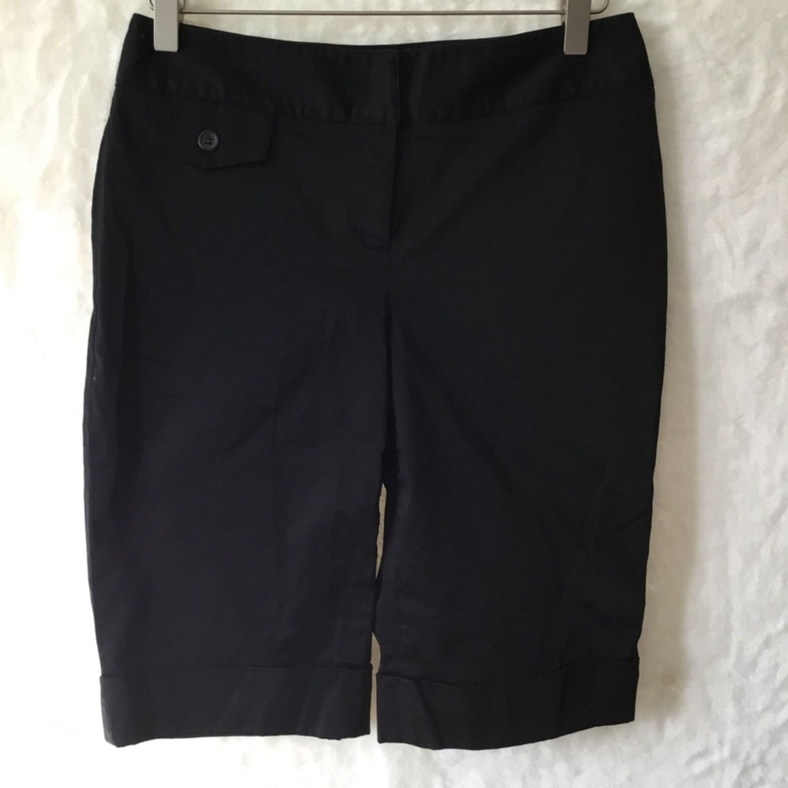 Other Style & Co. Black Stretch Bermuda Shorts Size 27" / US 4 / IT 40 - 2 Thumbnail