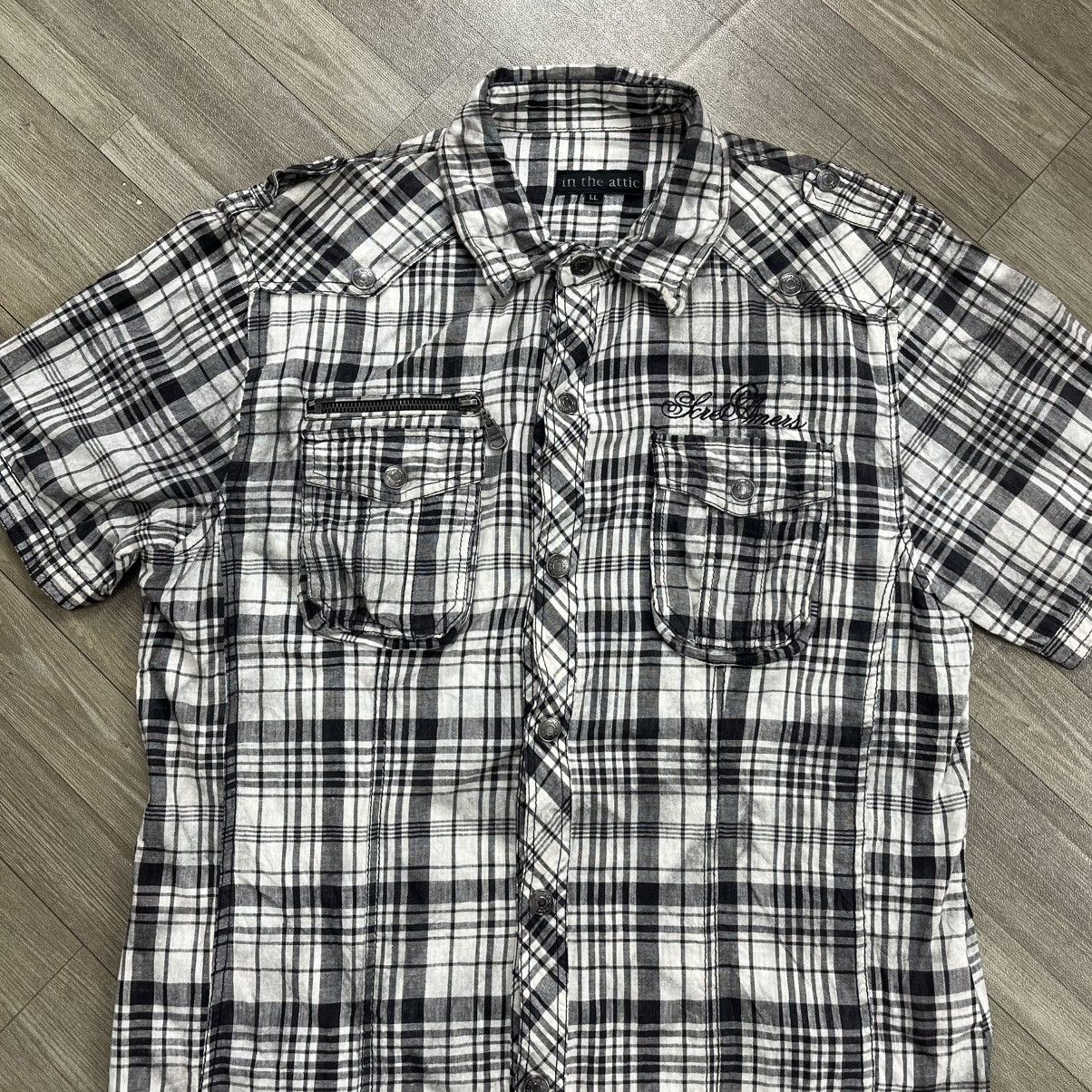 In The Attic 2000s In The Attic Plaid Grunge Gothic Punk Lgb Style Shirt Size US L / EU 52-54 / 3 - 2 Thumbnail