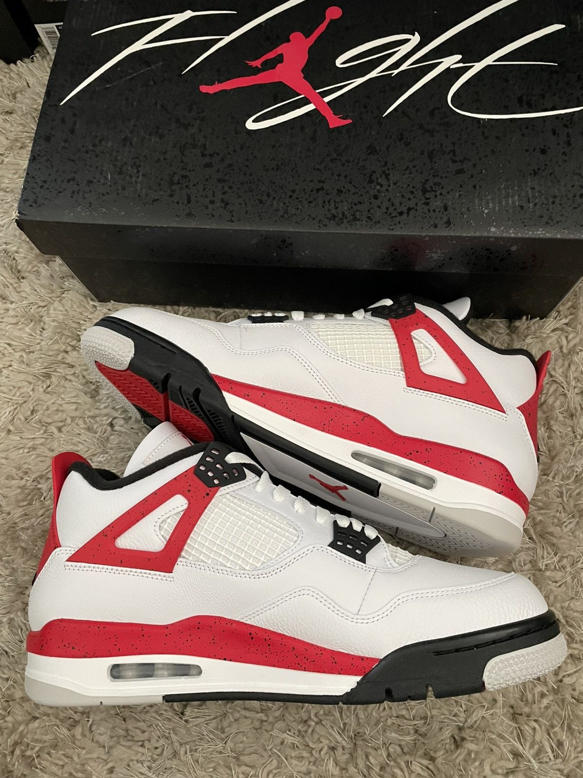 Jordan Brand Jordan 4 Red Cement Size US 12 / EU 45 - 3 Thumbnail