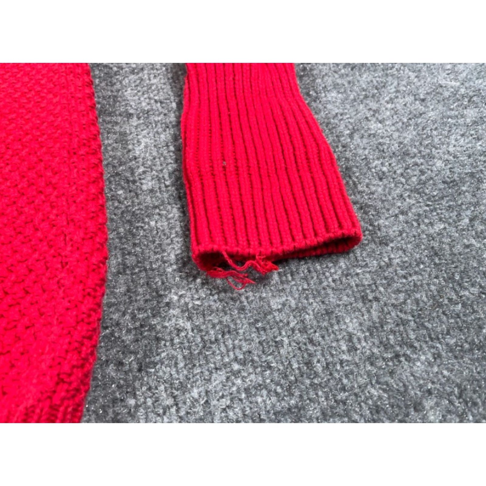 Dockers VTG 90s Dockers Sweater Textured Logo Red 1X Big & Tall Men Crew Neck Heavyweight Cotton USA Made Size US XL / EU 56 / 4 - 7 Thumbnail