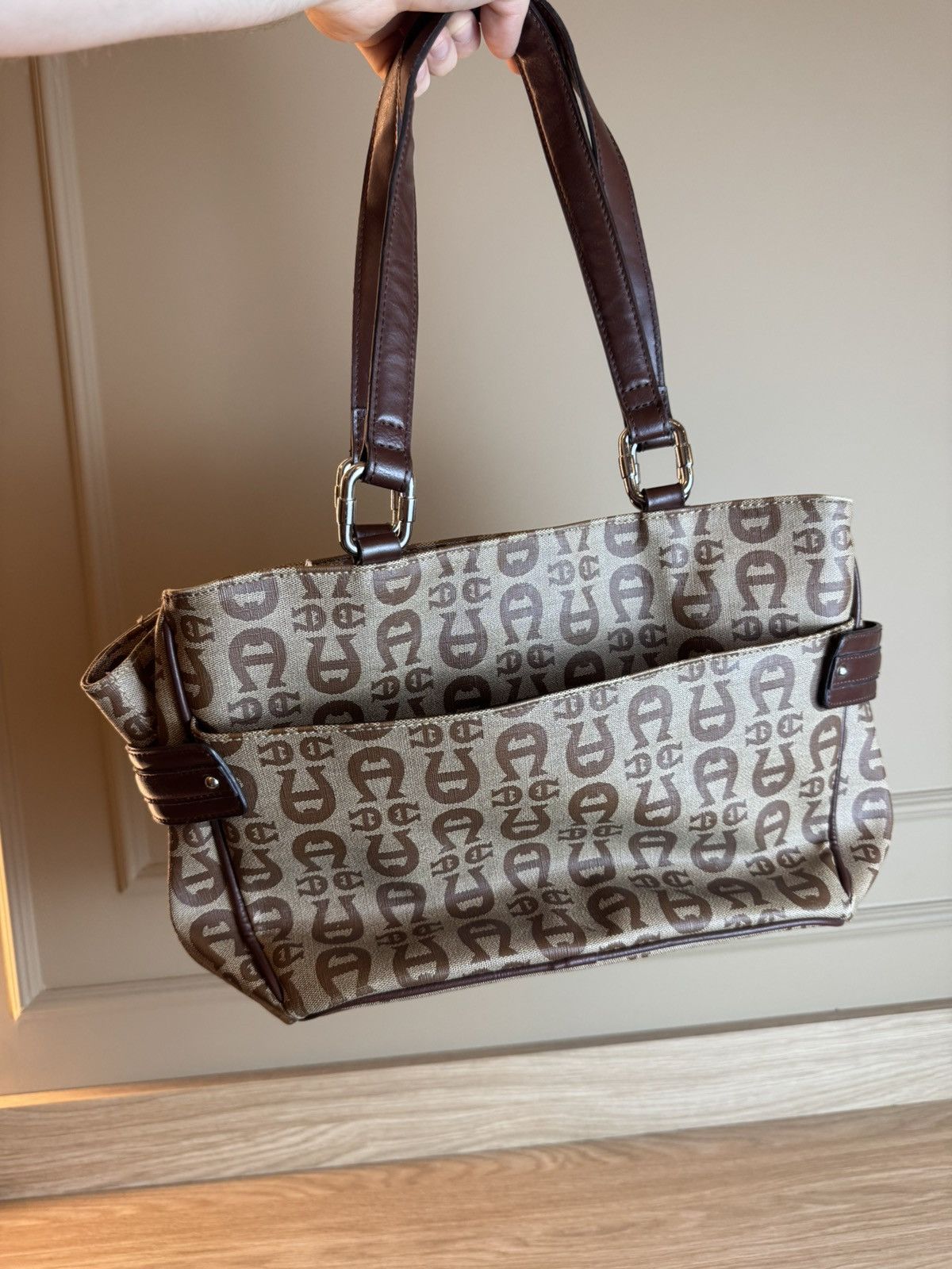 Aigner Etienne Aigner brown monogram y2k bag Size ONE SIZE - 4 Thumbnail