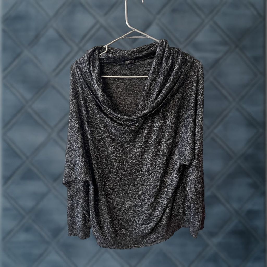 Express Express Women’s Size Small Black Cowl Neck Pullover Sweater Long Sleeve Size S / US 4 / IT 40 - 1 Thumbnail