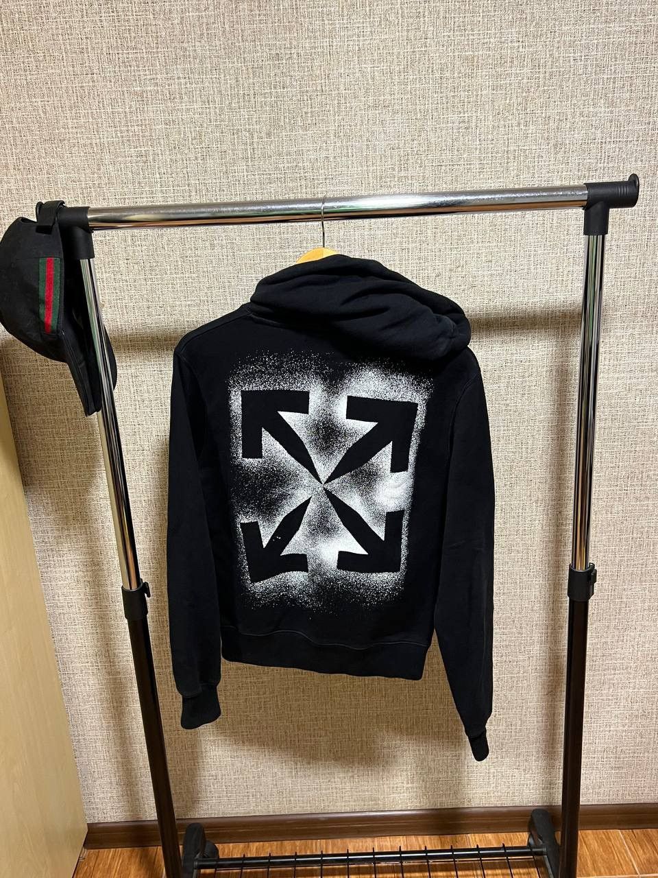 Off-White OFF WHITE BLACK STENCIL HOODIE Size US XS / EU 42 / 0 - 1 Thumbnail