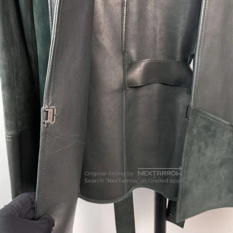 Hermes Hermes Green Sheepskin Coat Size XS / US 0-2 / IT 36-38 - 8 Thumbnail