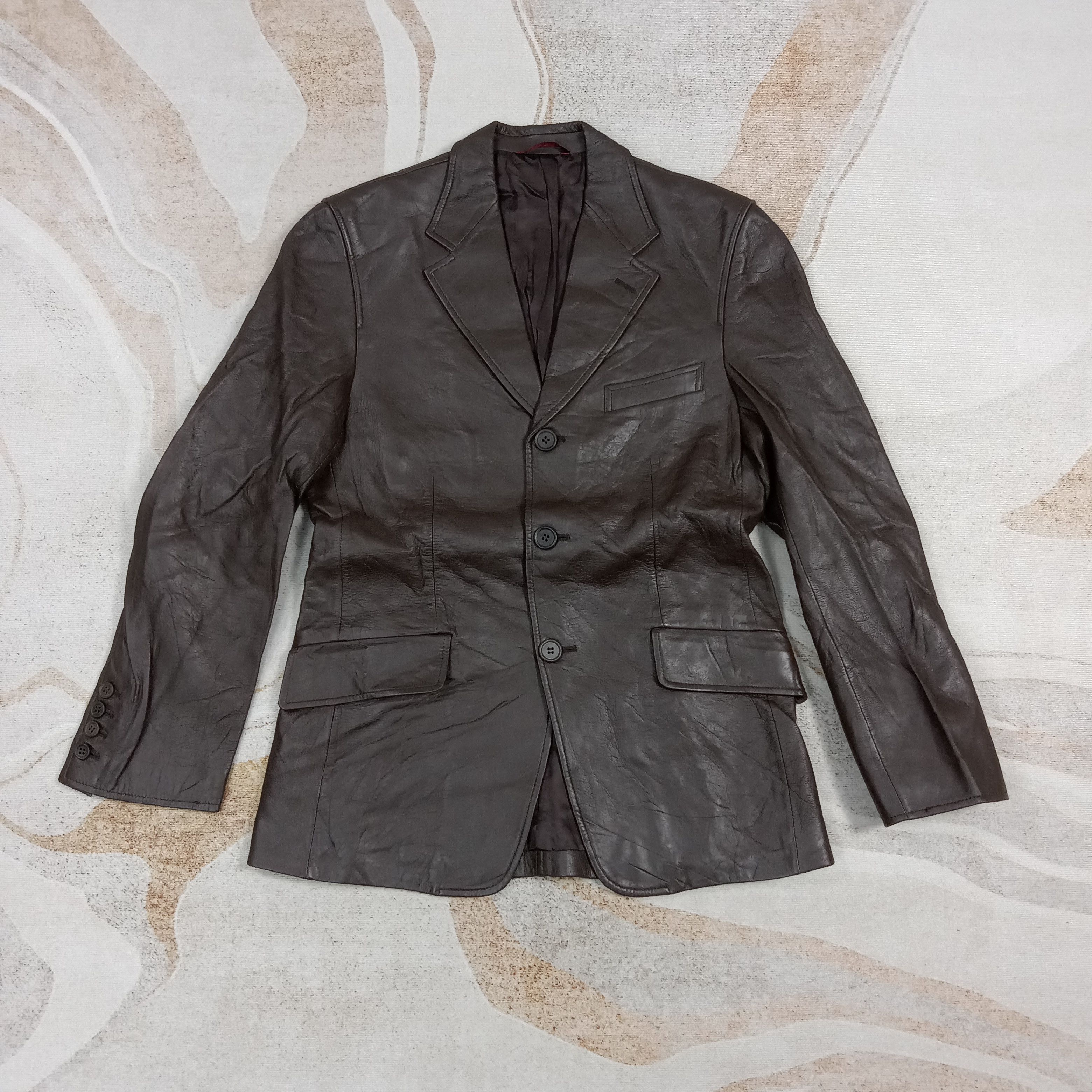 Paul Smith Paul Smith London Leather Coat Jacket C275N12 Size US S / EU 44-46 / 1 - 1 Thumbnail