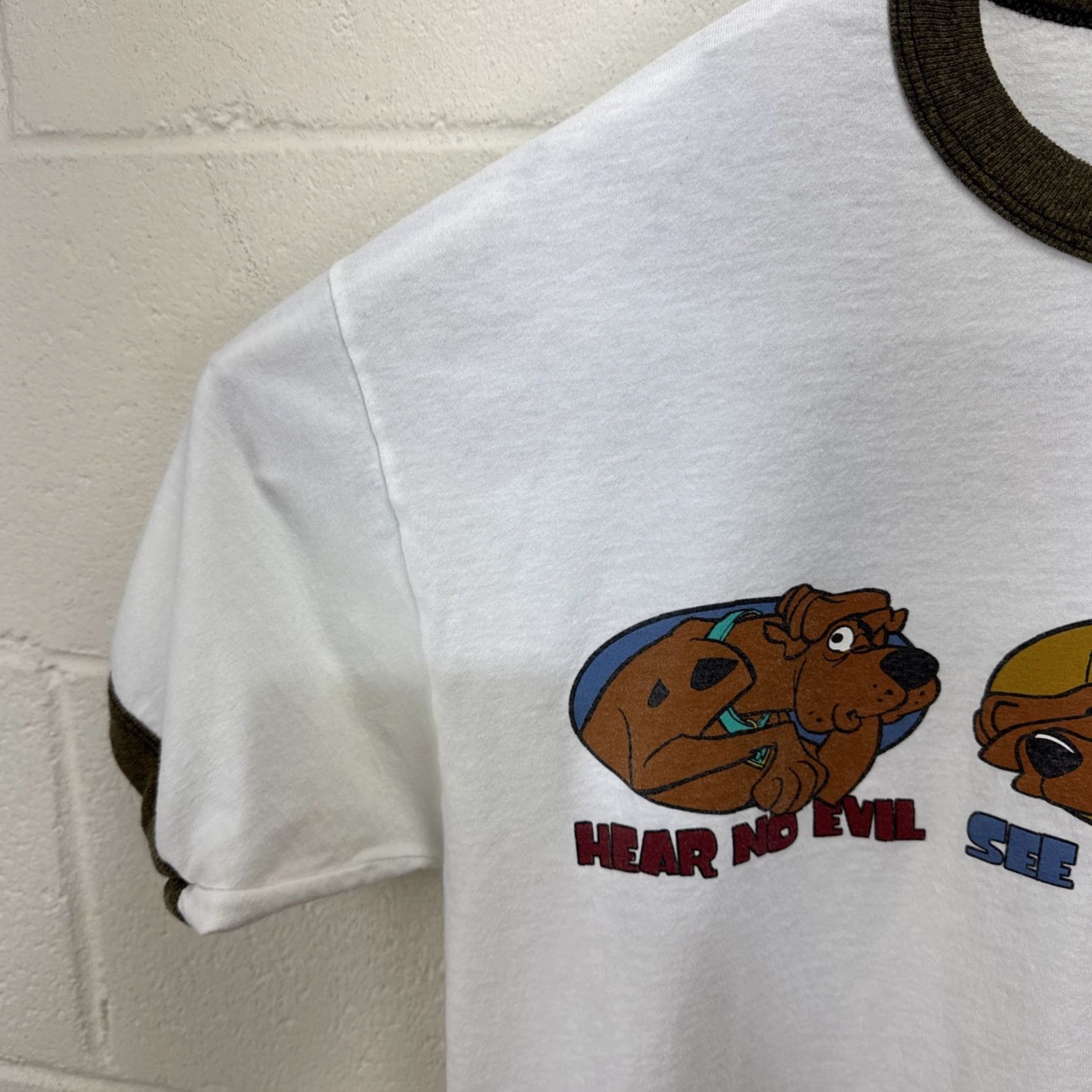 Vintage VINTAGE Scooby Doo Cartoon Network T-Shirt Men Size L White 90s Cartoon Logo Short Sleeve Size US L / EU 52-54 / 3 - 6 Thumbnail