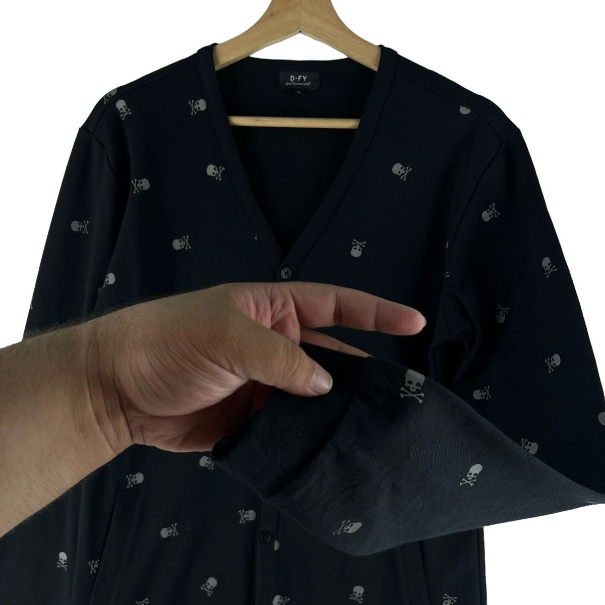 Japanese Brand 🔥Long Sleeve D-FY Instrumental Skeleton Full Print Size US L / EU 52-54 / 3 - 4 Thumbnail