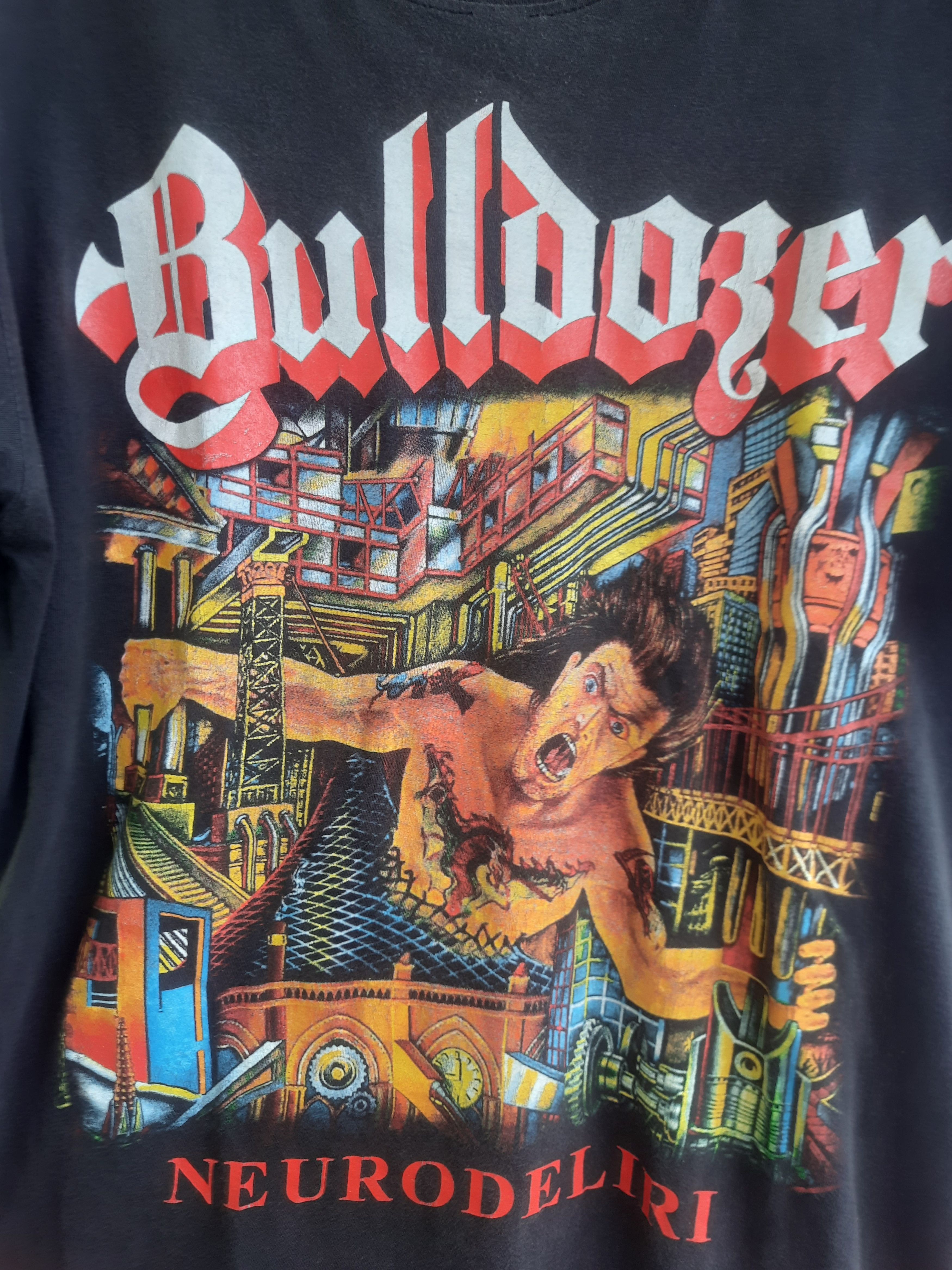 Band Tees Vintage BULLDOZER NEURODELIRI Cover Album T-Shirts Size US M / EU 48-50 / 2 - 3 Thumbnail