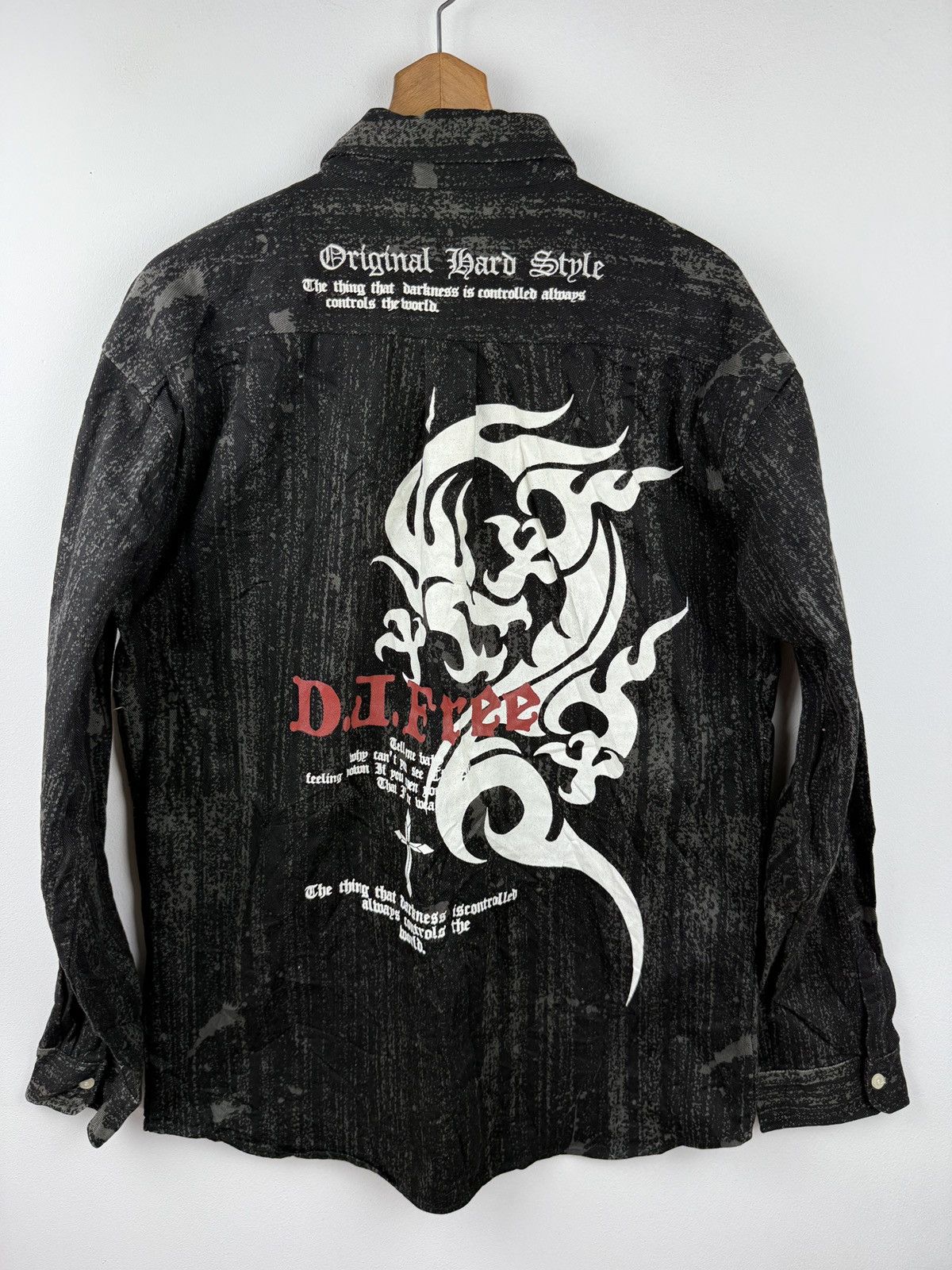 Designer D.J.Free y2k style long sleeve shirt Size US M / EU 48-50 / 2 - 1 Thumbnail