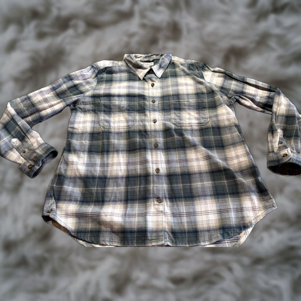 Carhartt Carhartt Light Flannel Women's Shirt XL 16-18 Plaid Long Sleeve Button Up Size XL / US 12-14 / IT 48-50 - 1 Thumbnail