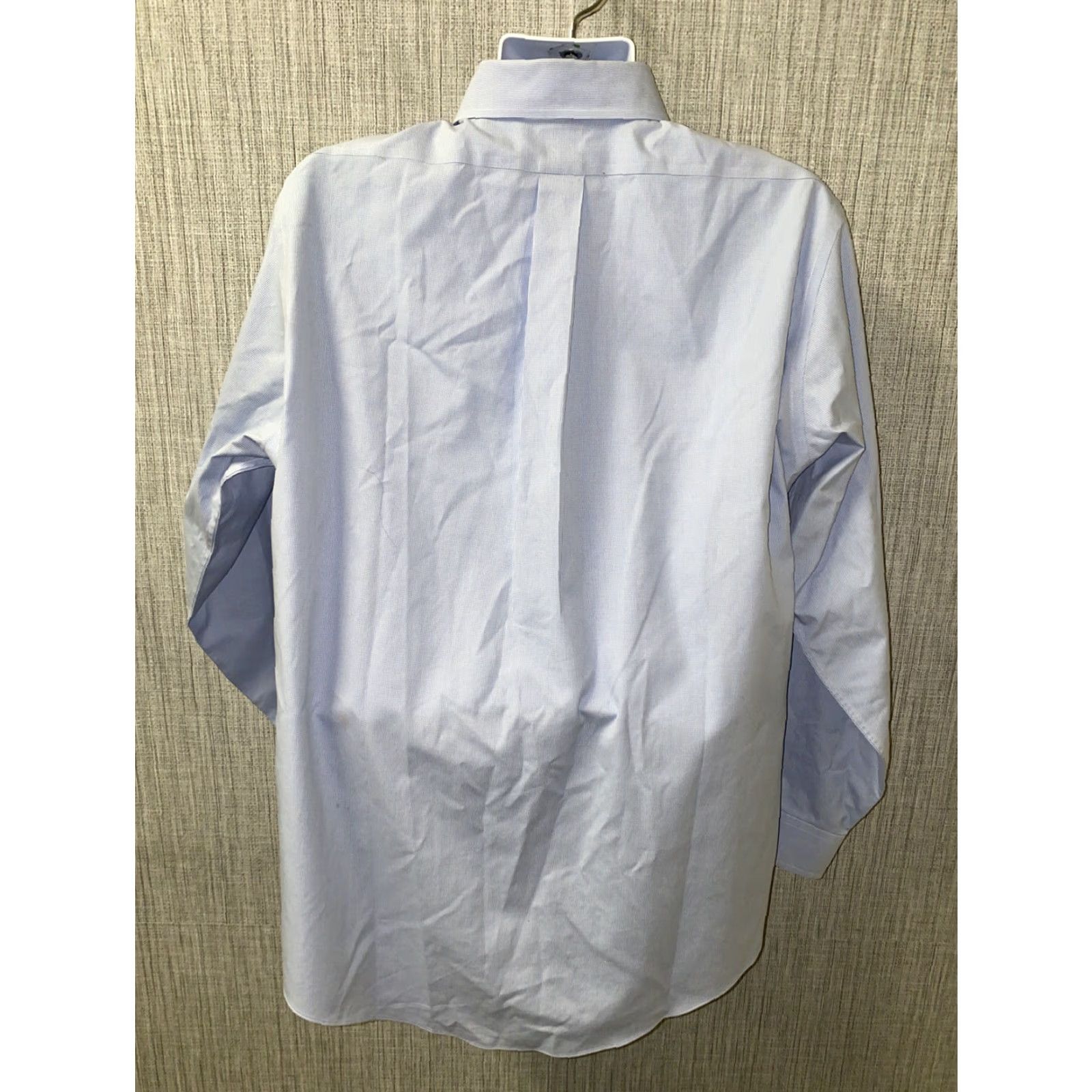 Brooks Brothers Brooks Brothers Dress Shirt Men's Blue Long Sleeve Button Front Non-Iron Sz 16.5 Regular Collar Shirt Size 46R - 5 Thumbnail