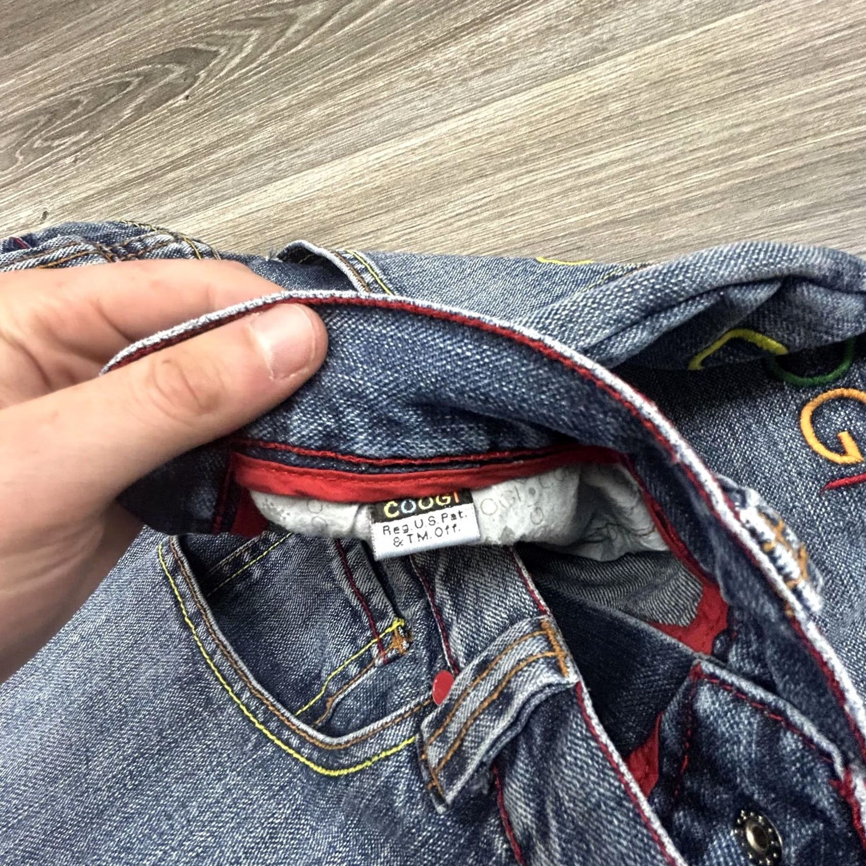 Coogi VINTAGE Coogi Jeans 30x31 Blue Relaxed Wide-Leg Logo Y2K RARE Mens Jeans Size US 30 / EU 46 - 5 Thumbnail