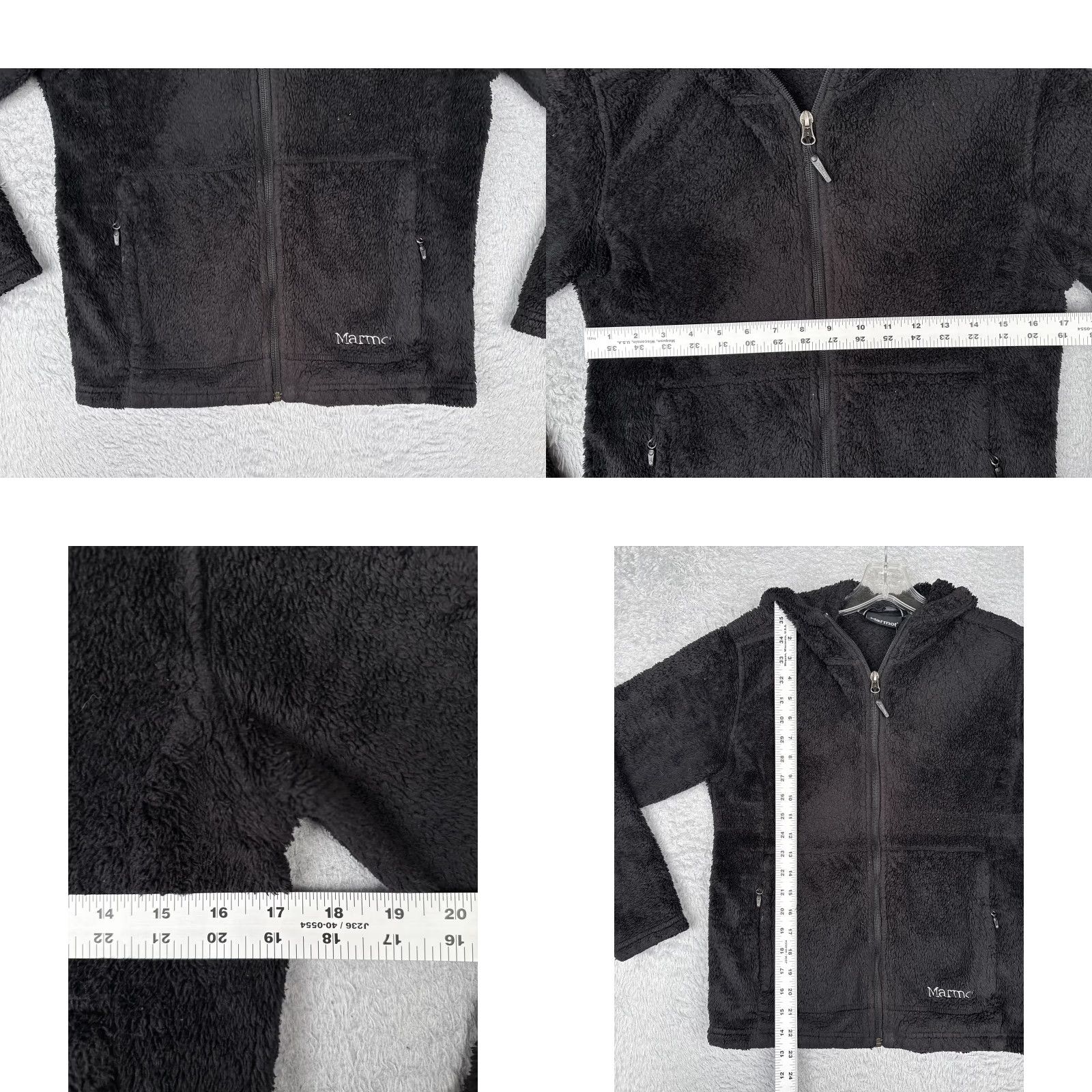 Marmot Marmot Jacket Womens Small Black Sherpa Fleece Hooded Full Zip Outdoor Mid-Length Pocket Zippered Pockets Size S / US 4 / IT 40 - 8 Thumbnail