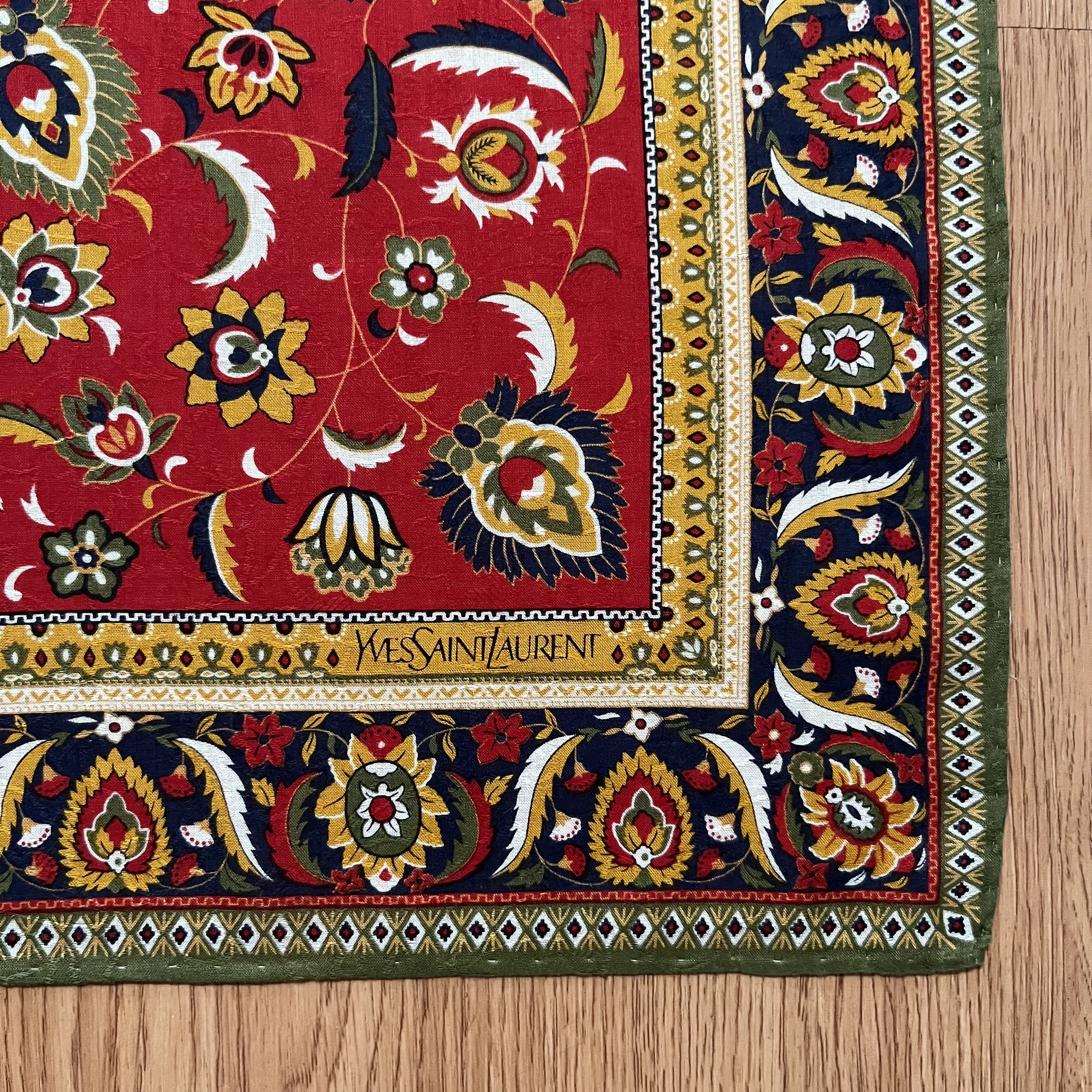 Yves Saint Laurent Vintage Yves Saint Laurent Handkerchief Size ONE SIZE - 2 Thumbnail