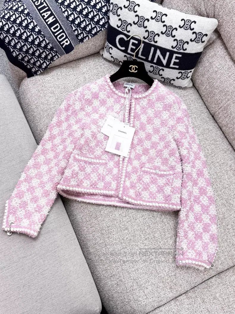 Chanel Chanel Checkerboard fine flash diamond buckle yarn woven l Size XS / US 0-2 / IT 36-38 - 2 Thumbnail
