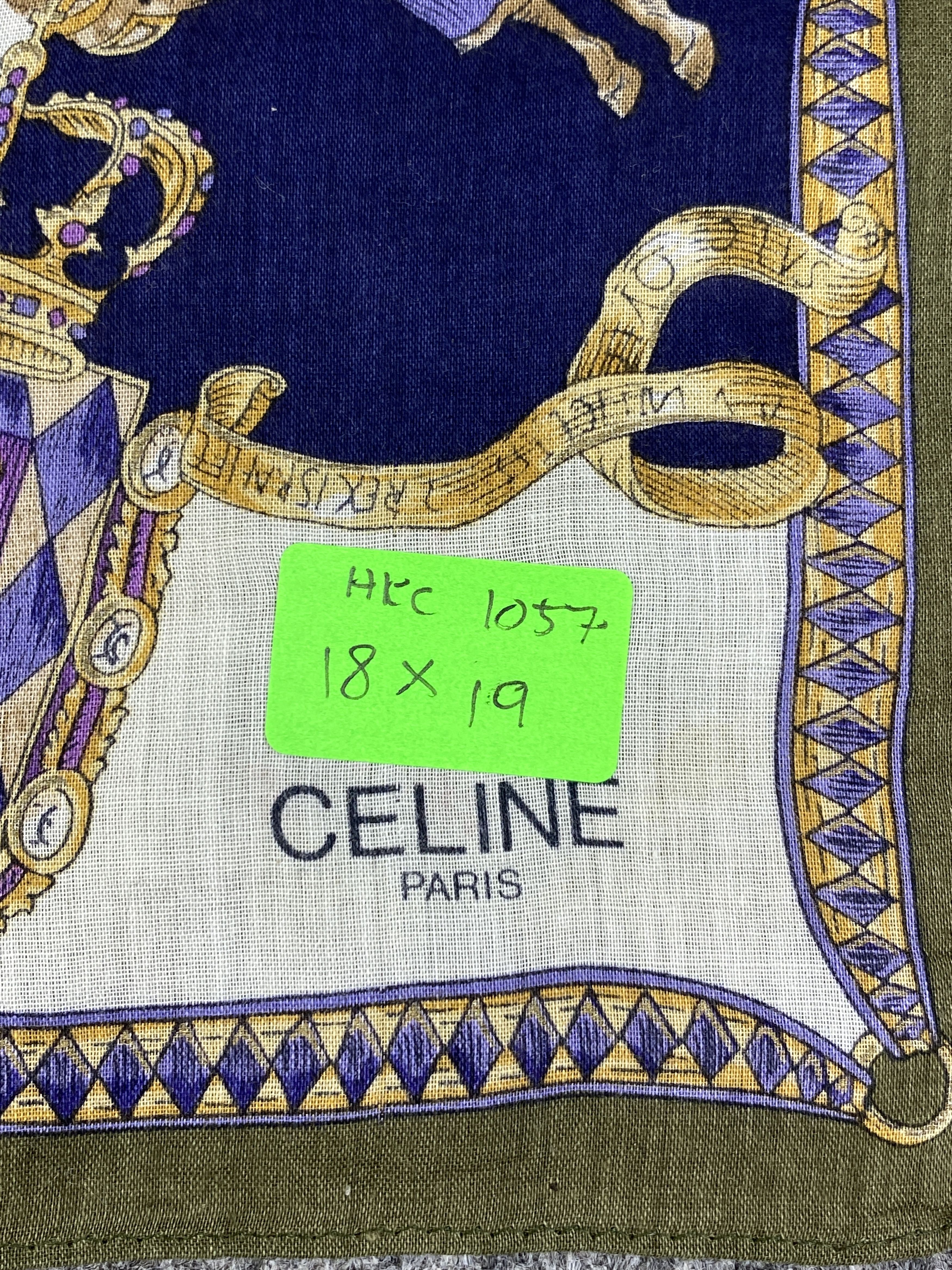 Celine Vintage Celine Handkerchief / Neckerchief HKC1057 Size ONE SIZE - 7 Thumbnail