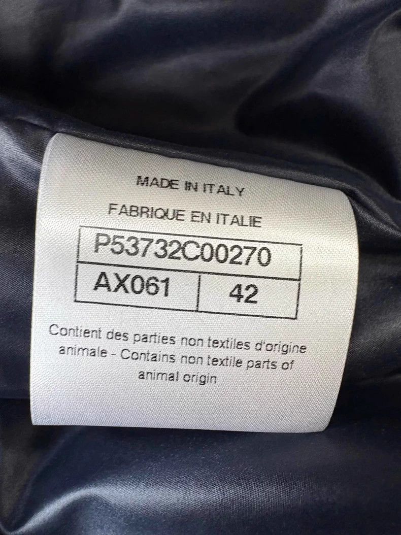 Chanel Chanel Silver pleated double C logo sheepskin jacket Size S / US 4 / IT 40 - 8 Thumbnail