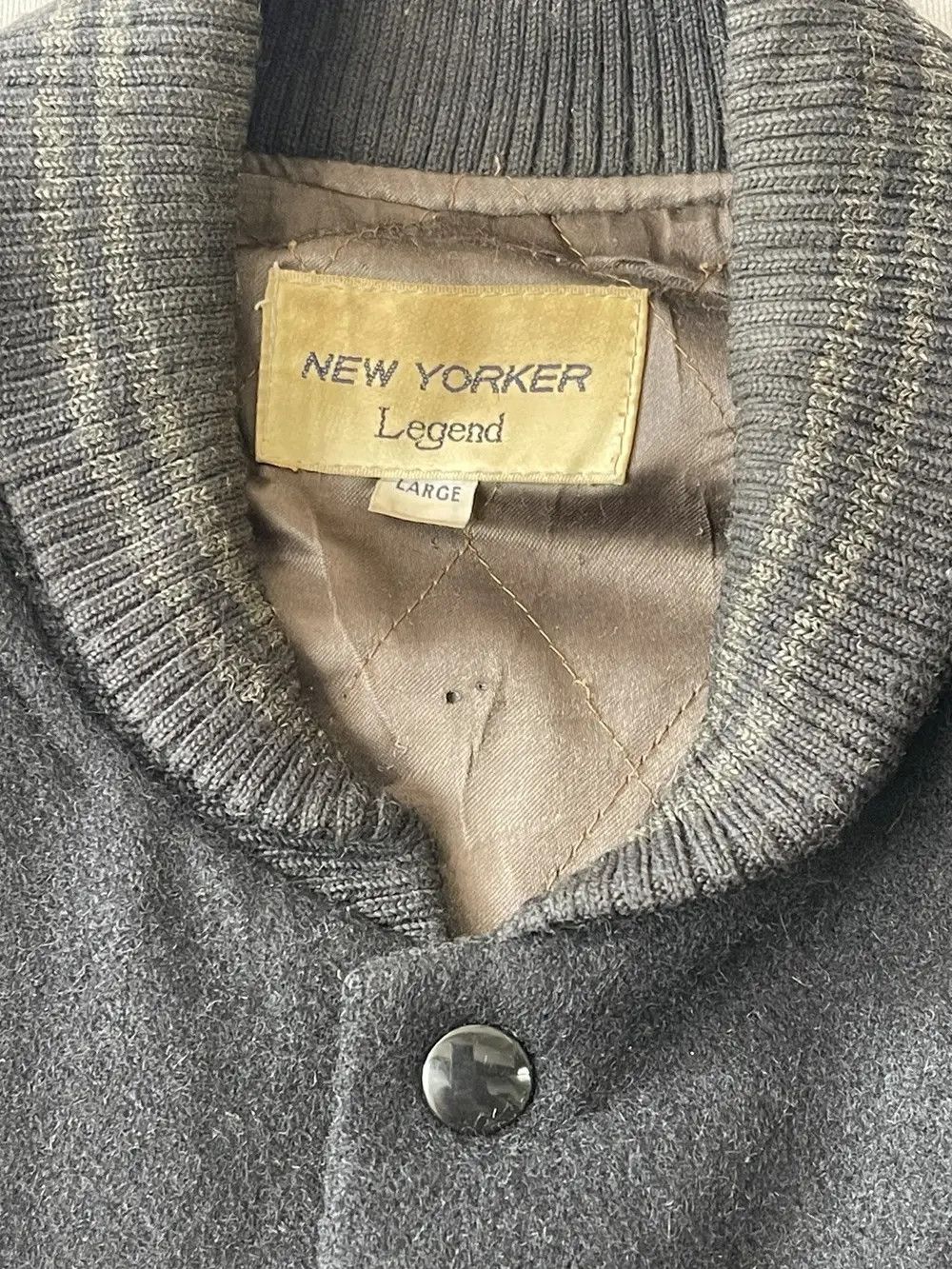 Vintage HUSTLER NEW YORK LEGEND VARSITY JACKET Size US L / EU 52-54 / 3 - 12 Thumbnail