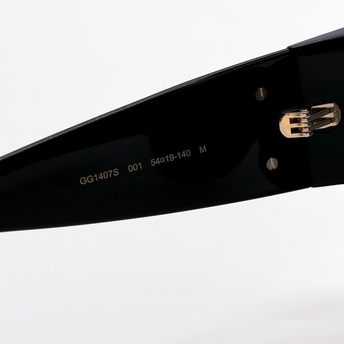 NEW GUCCI GG1407S 001 BLACK GREY WOMEN OVERSIZED SUNGLASSES