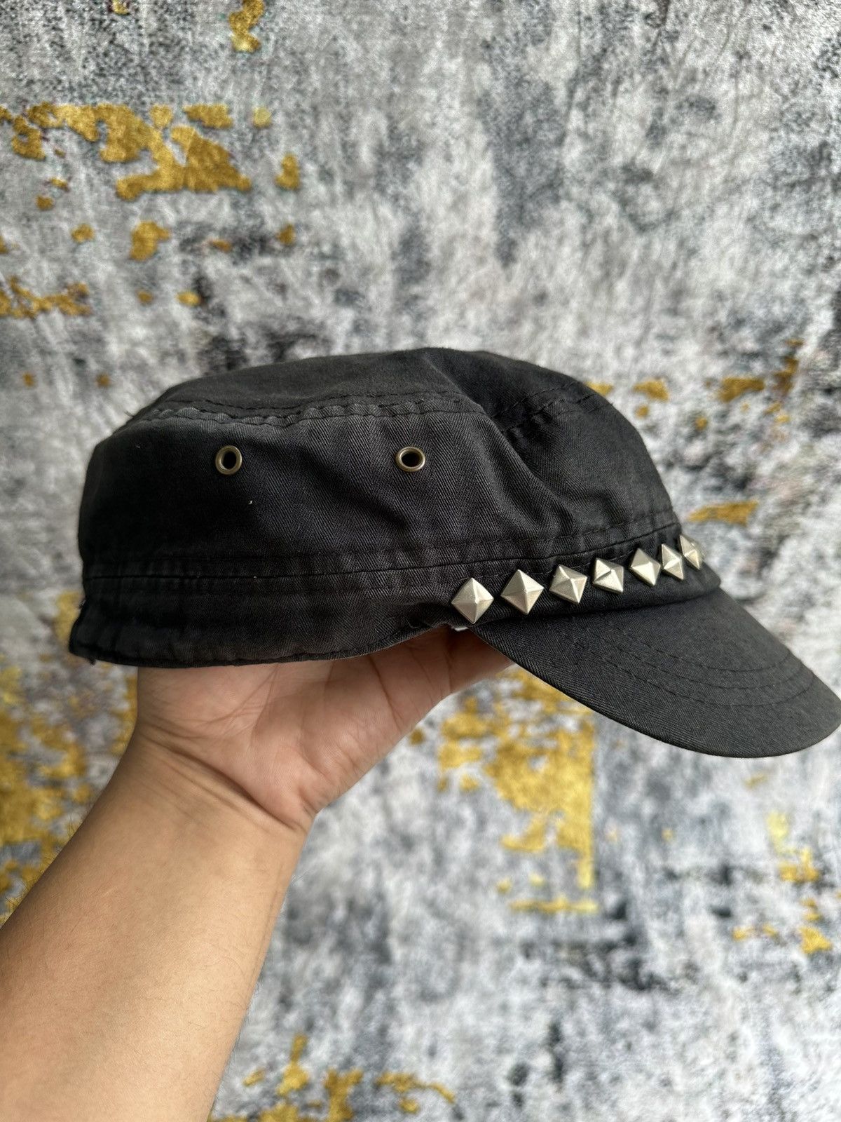 Le Grande Bleu (L.G.B.) CRAZY CADET SIMPLE STUDDED HAT Size ONE SIZE - 3 Thumbnail