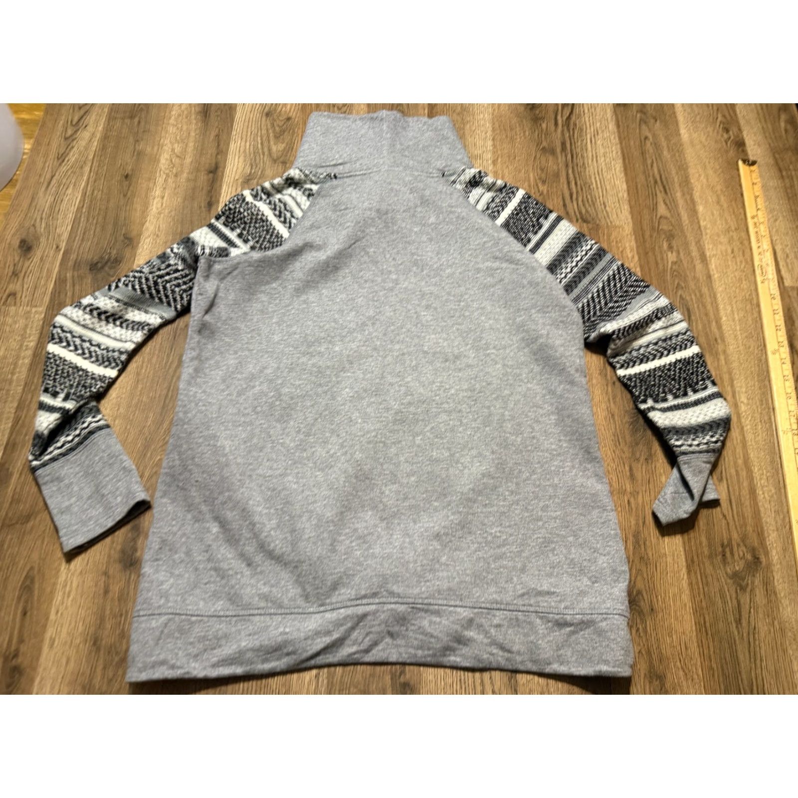 Vintage Maurices Sweater Women's Large Black White Grey Pullover Turtleneck Knit Casual Pullover Fall Winter Size Large Womens Size L / US 10 / IT 46 - 2 Thumbnail