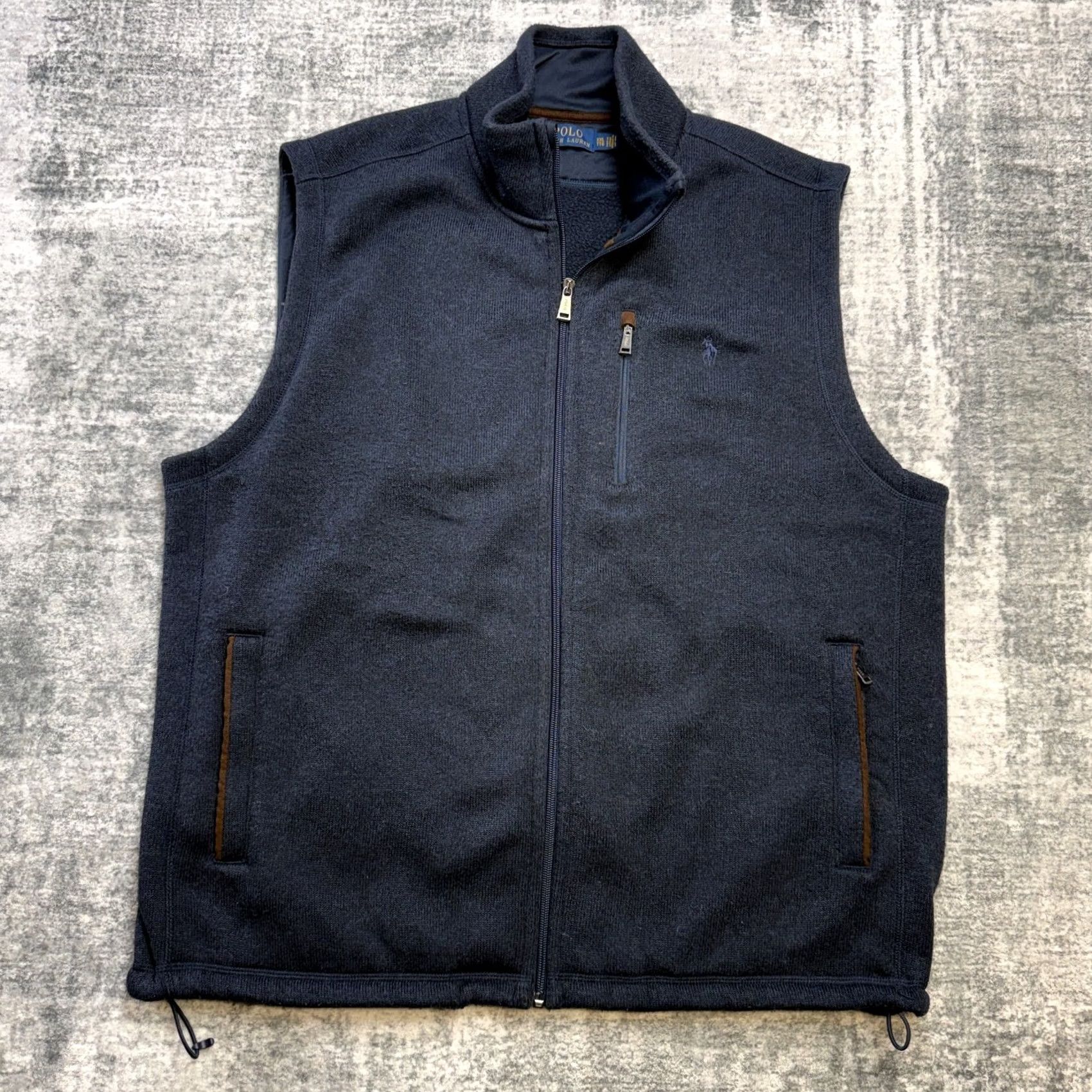 Polo Ralph Lauren Polo Ralph Lauren Vest Men 2XL Navy Blue Zip Jacket Windbreaker Polo Pony Travel - Blue, Full Zip, Lined, Pockets, Regular Fit Size US XXL / EU 58 / 5 - 2 Thumbnail