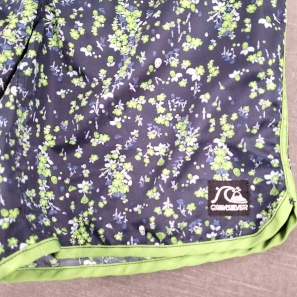 Quiksilver Quiksilver Board Shorts Navy Green Swimming Trunks Beach L Mens Size US 33 - 3 Thumbnail
