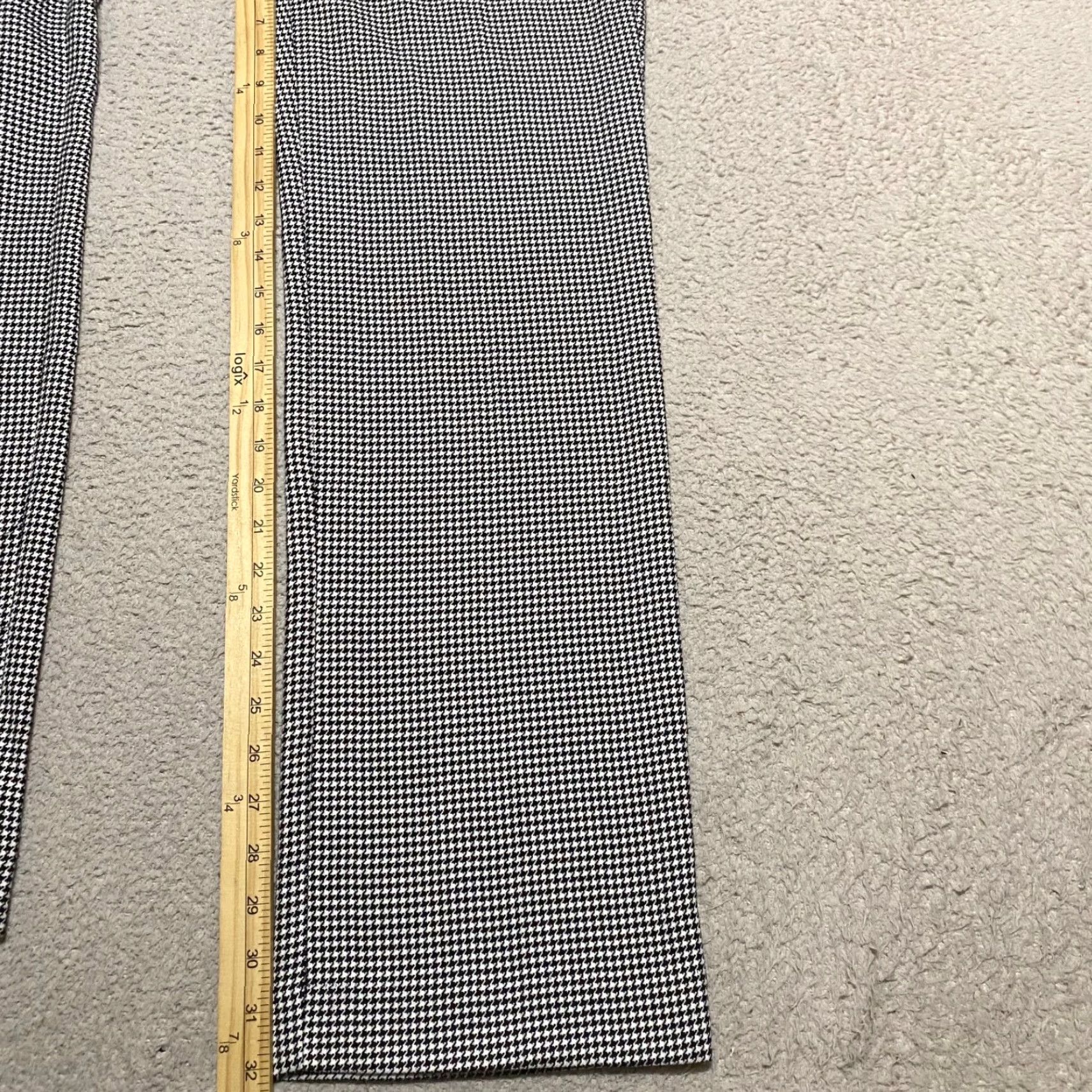 Apt. 9 NWT Apt 9 Womens Pants Black Plaid Houndstooth Torie Straight Mid Rise NWT 성 Size 30" / US 8 / IT 44 - 6 Thumbnail