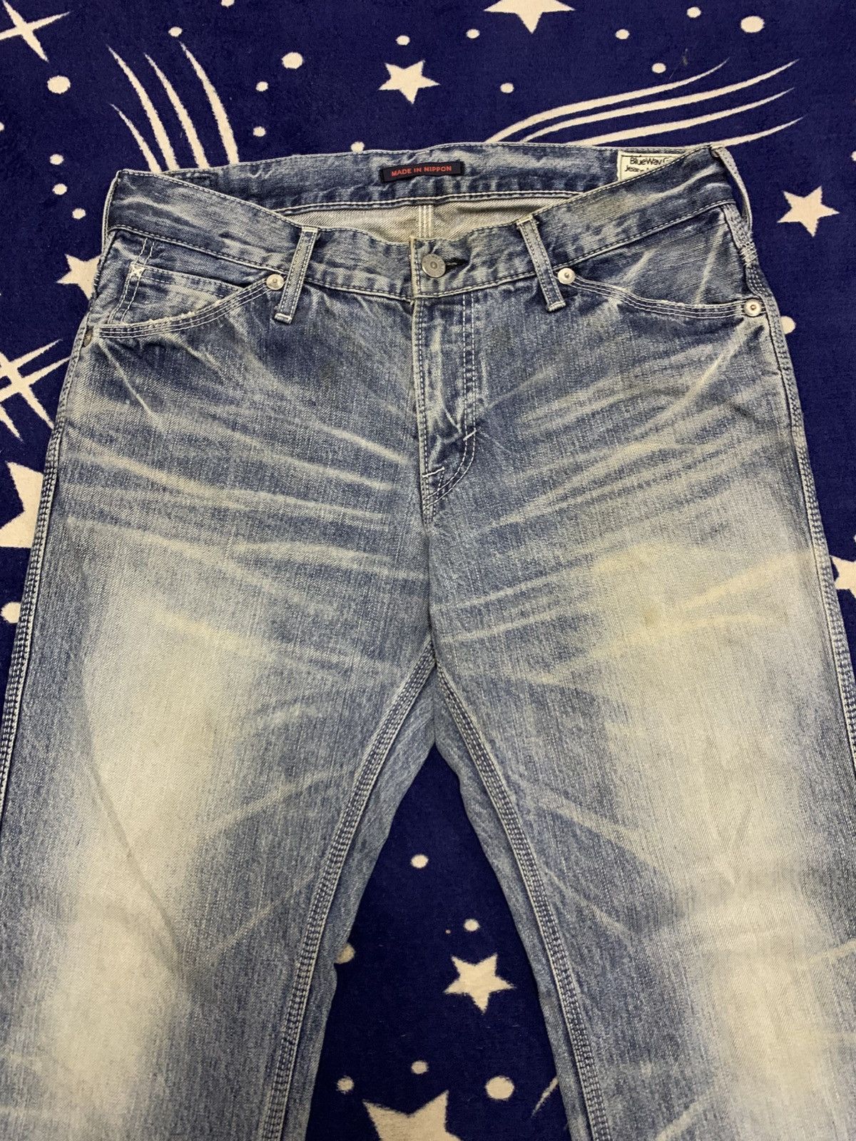 Japanese Brand Blue Way Garments Japan Vintage Denim Jeans Size US 33 - 4 Thumbnail