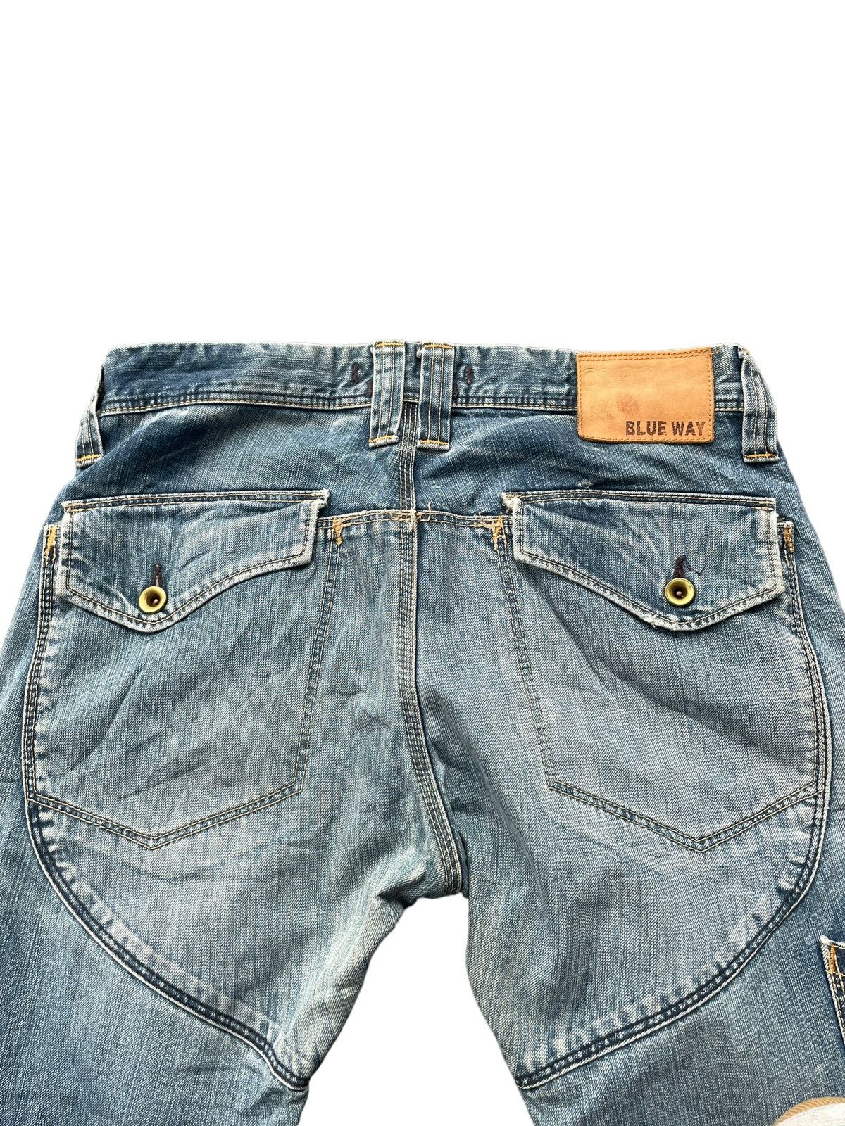 Japanese Brand × Vintage Vintage Blue Way Faded Denim Size US 33 - 9 Thumbnail