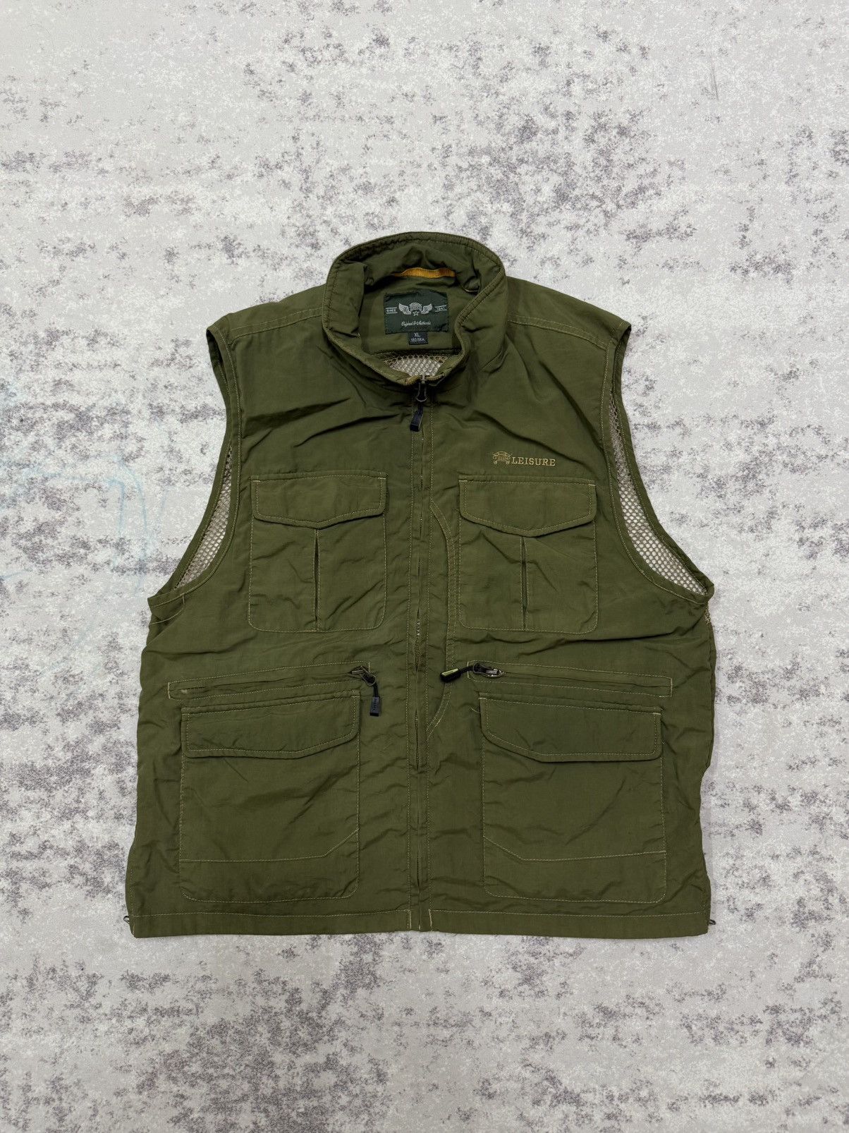Japanese Brand LEISURE ULTILTY FIELD BACK NETTING VESTS JACKET Size US M / EU 48-50 / 2 - 3 Thumbnail