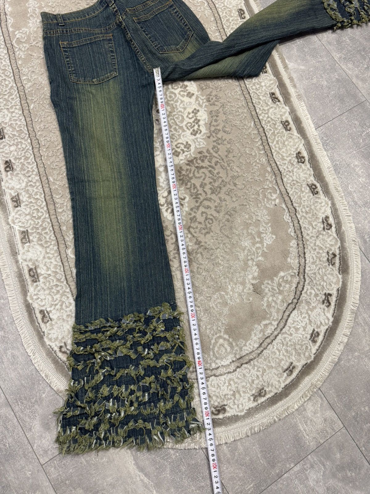 If Six Was Nine Japanese Flared Denim Bootcut Y2K Avant Garde Jeans Size US 31 - 9 Thumbnail