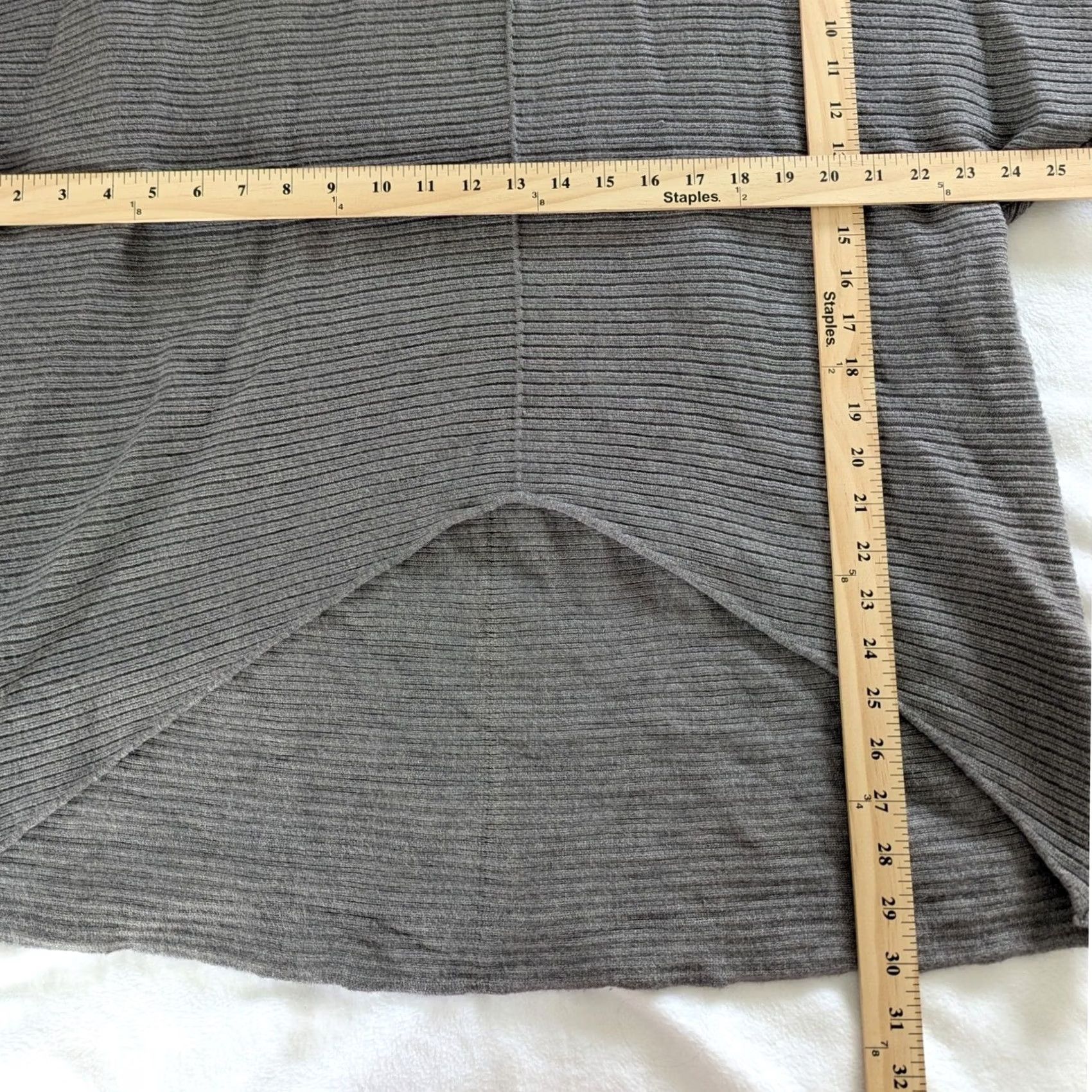 Vintage Cyrus Gray Ribbed Turtleneck Boxy Sweater Dolman Sleeve High Low Women's Size M Size M / US 6-8 / IT 42-44 - 5 Thumbnail