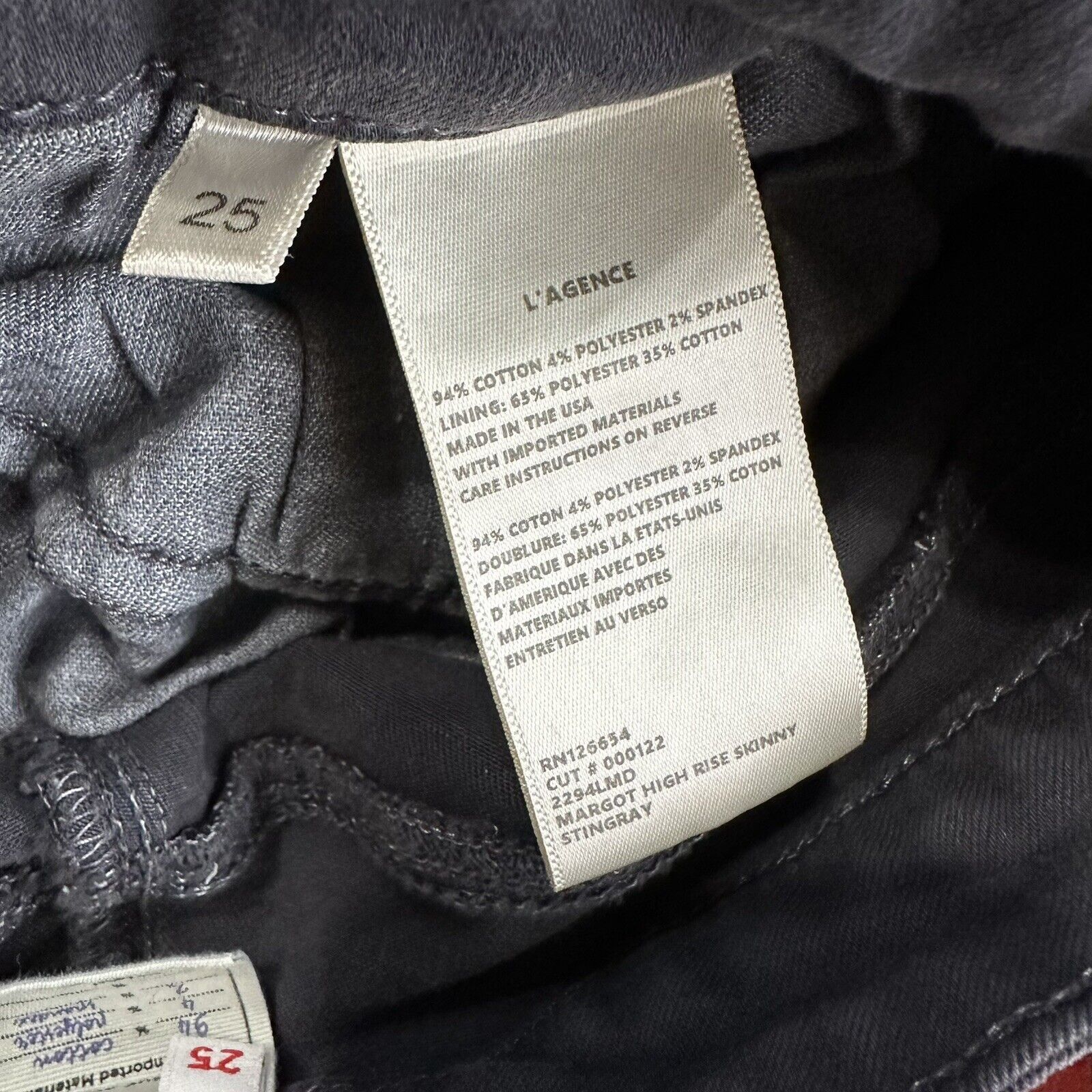 L'AGENCE L'Agence Margot Skinny High Rise Stingray Jeans Size 25 Size 25" / US 0 / IT 36 - 4 Thumbnail